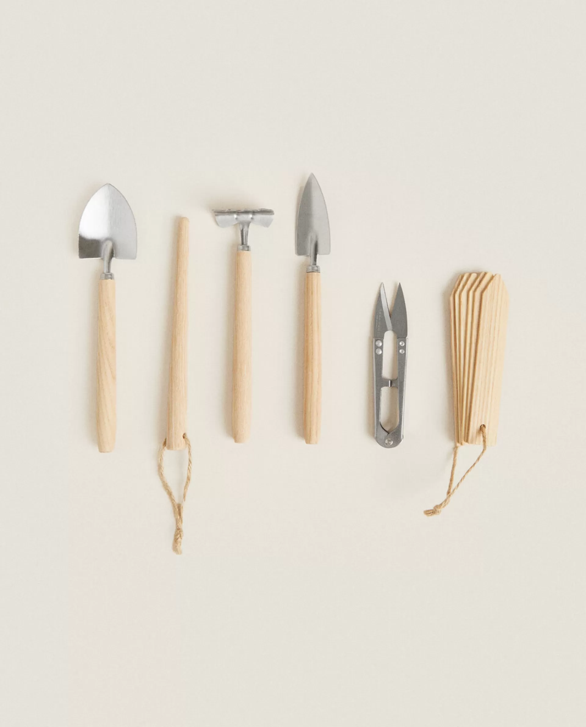 ZARA Home Garden Utensils (Set Of 6) Natural Colour Store
