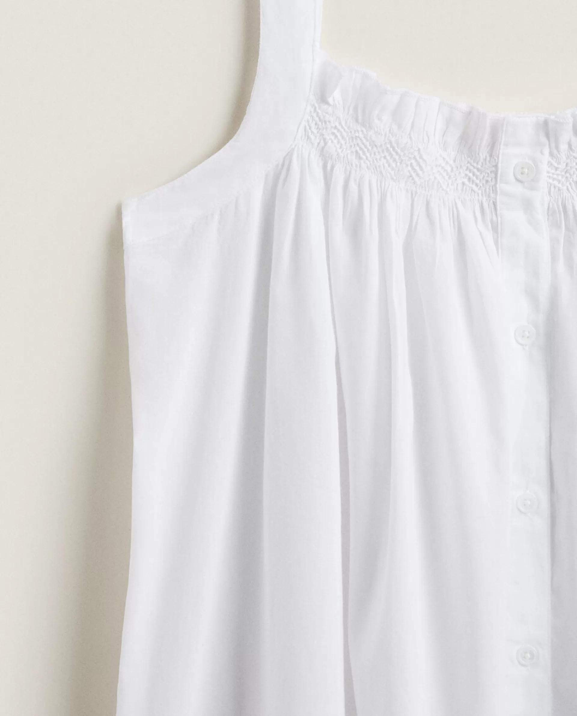 ZARA Home Gathered Nightgown White New