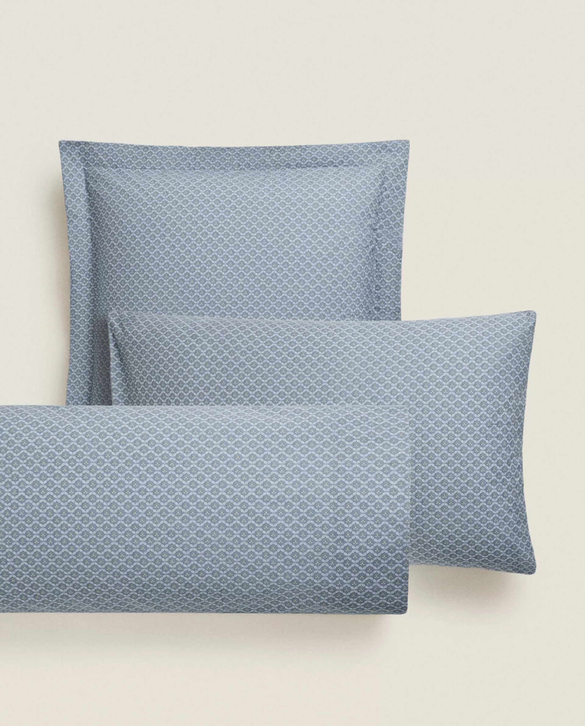 ZARA Home Geometric Print Pillowcase Blue Best