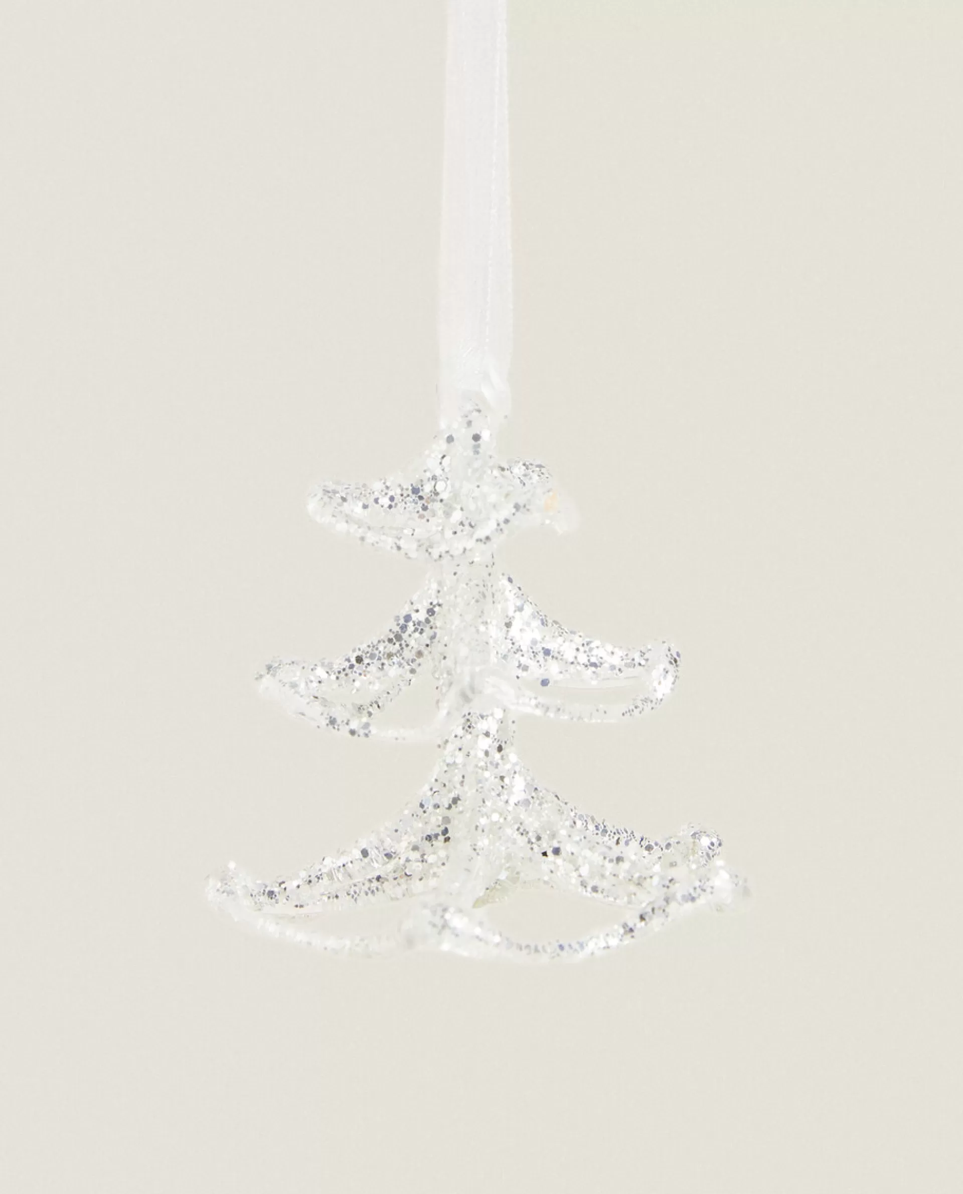 ZARA Home Glass Christmas Tree Decoration Silver Discount