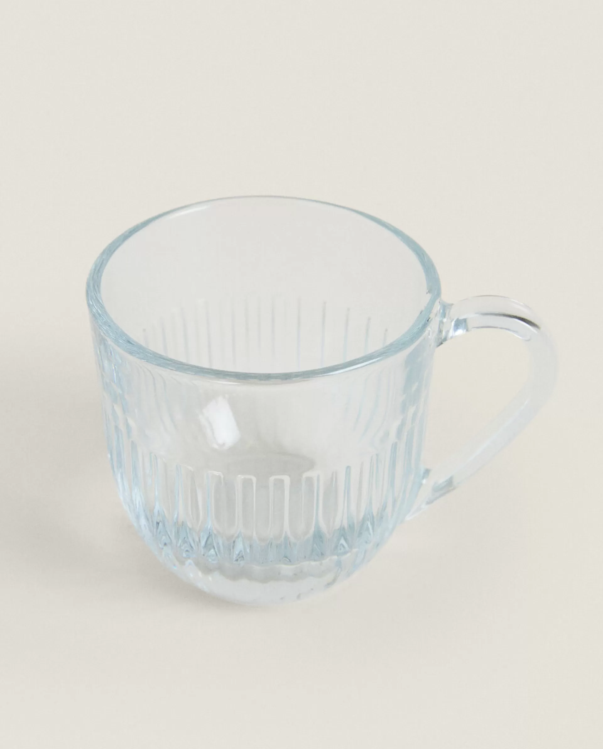 ZARA Home Glass Mug Transparent Sale