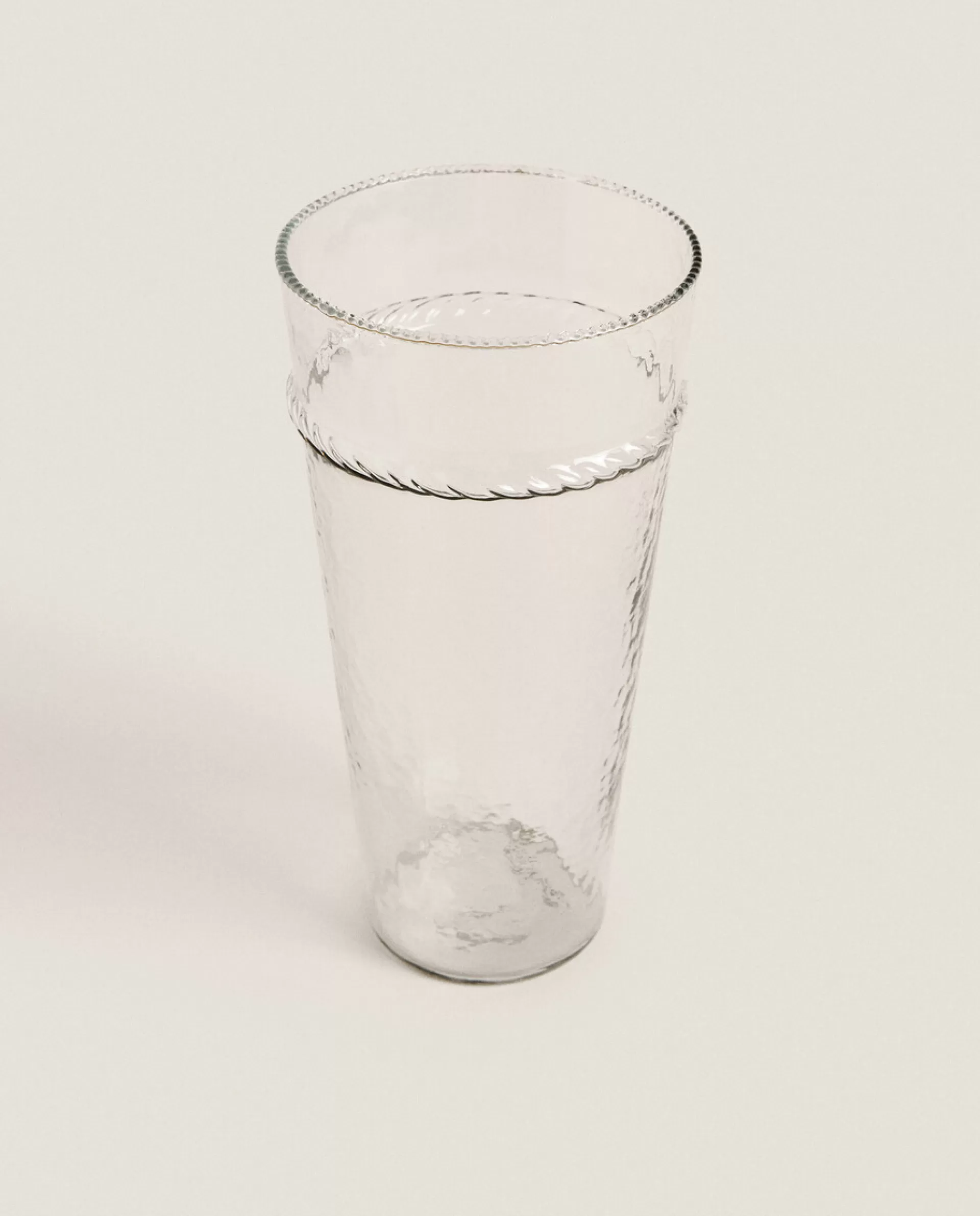 ZARA Home Glass Vase With Border Transparent Online