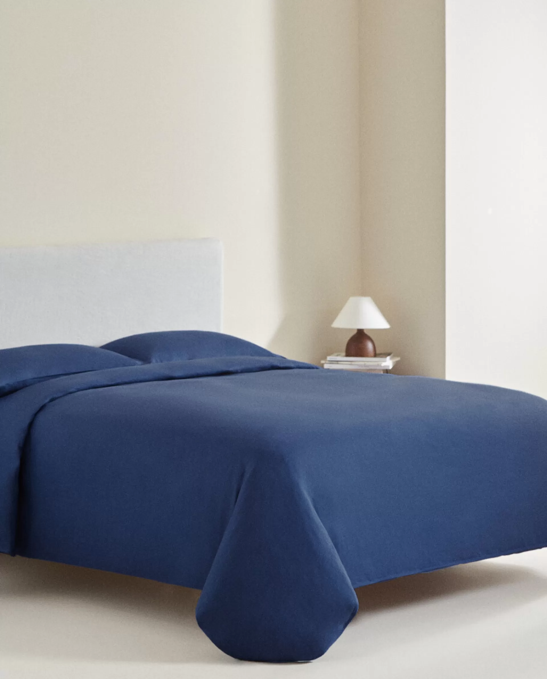 ZARA Home (140 Gsm) Linen Fitted Sheet Blue Store