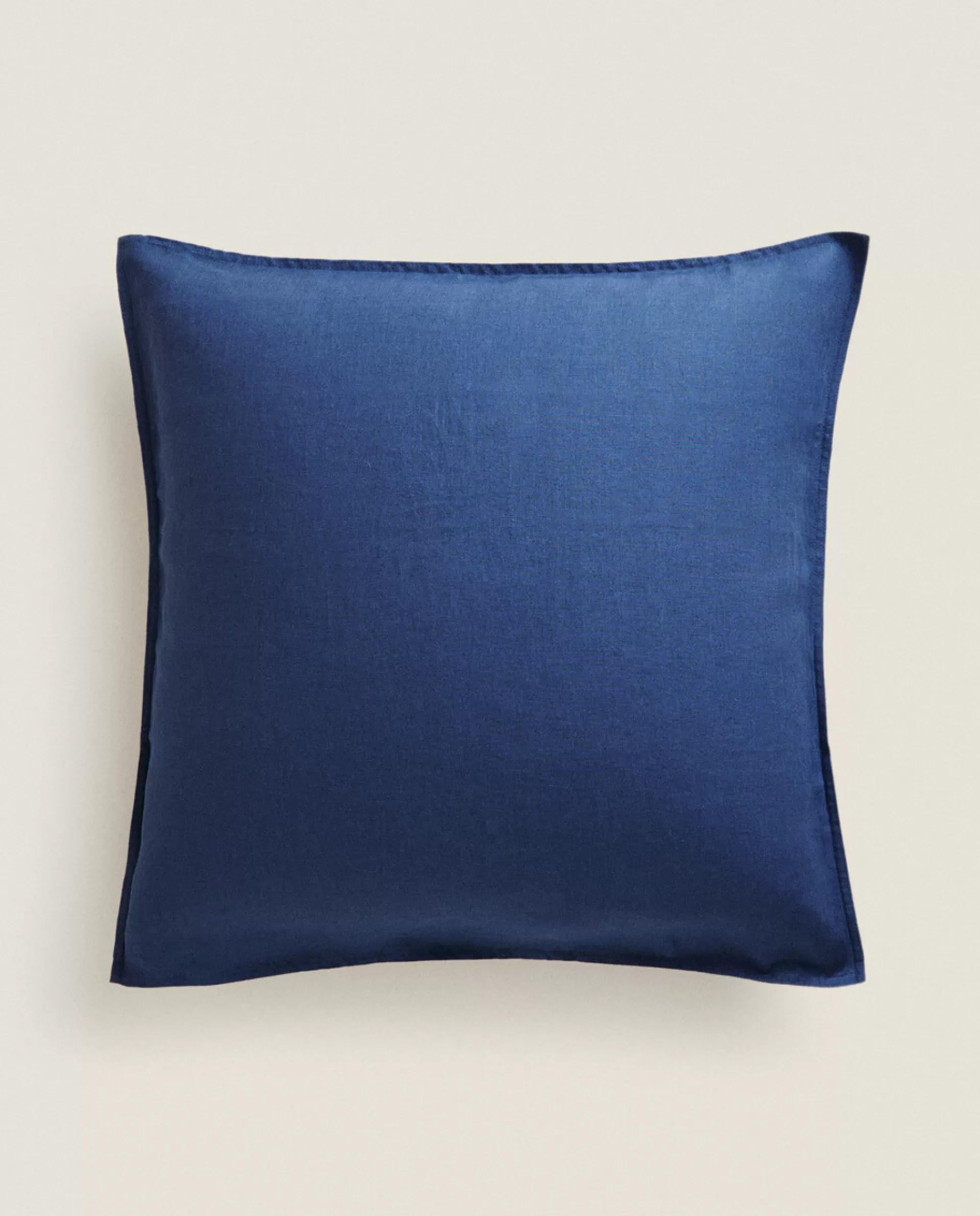 ZARA Home (140 Gsm) Linen Pillowcase Blue Flash Sale