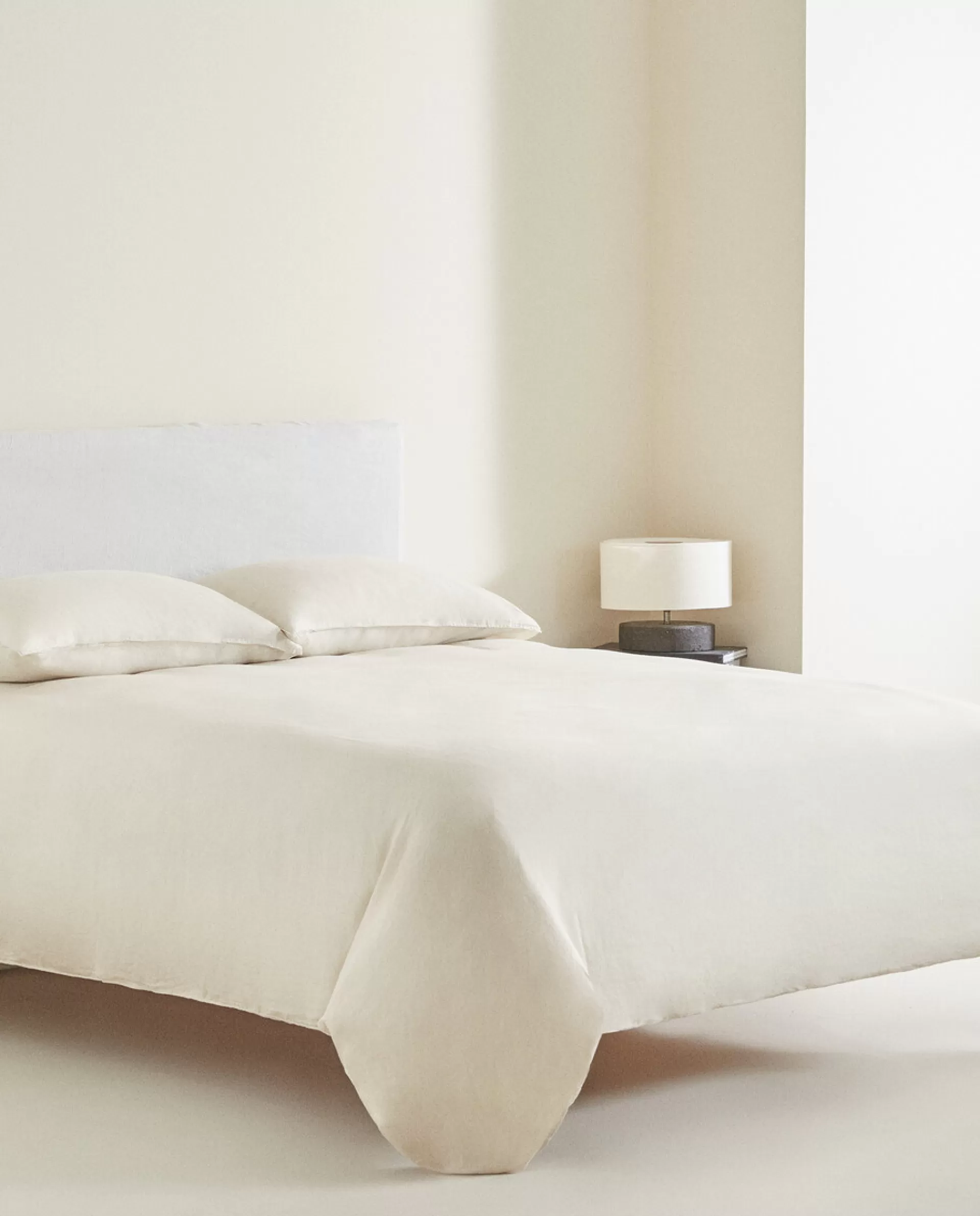 ZARA Home (140 Gsm) Washed Linen Duvet Cover Sand Hot