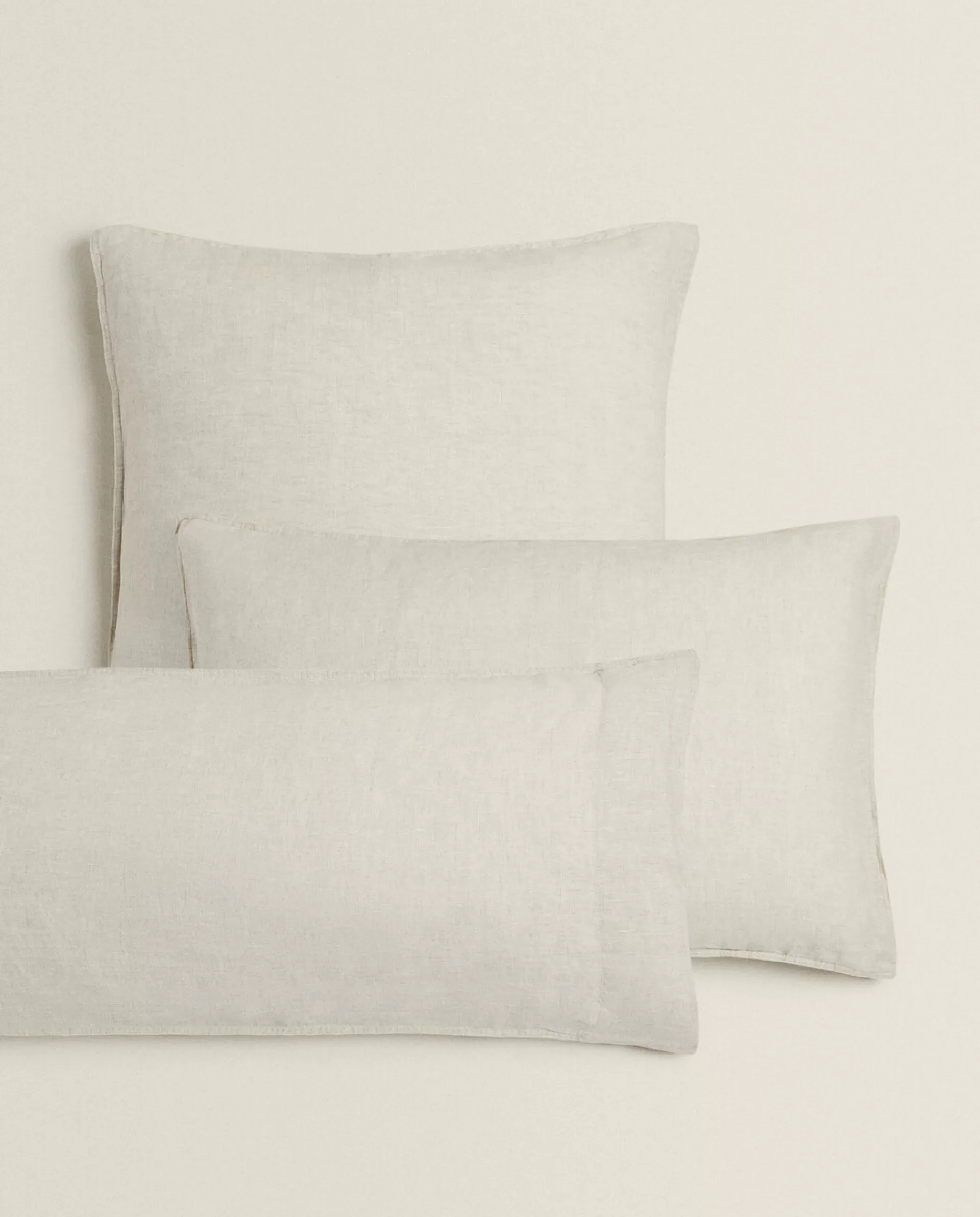 ZARA Home (160 Gsm) Washed Linen Pillowcase Natural Colour Shop