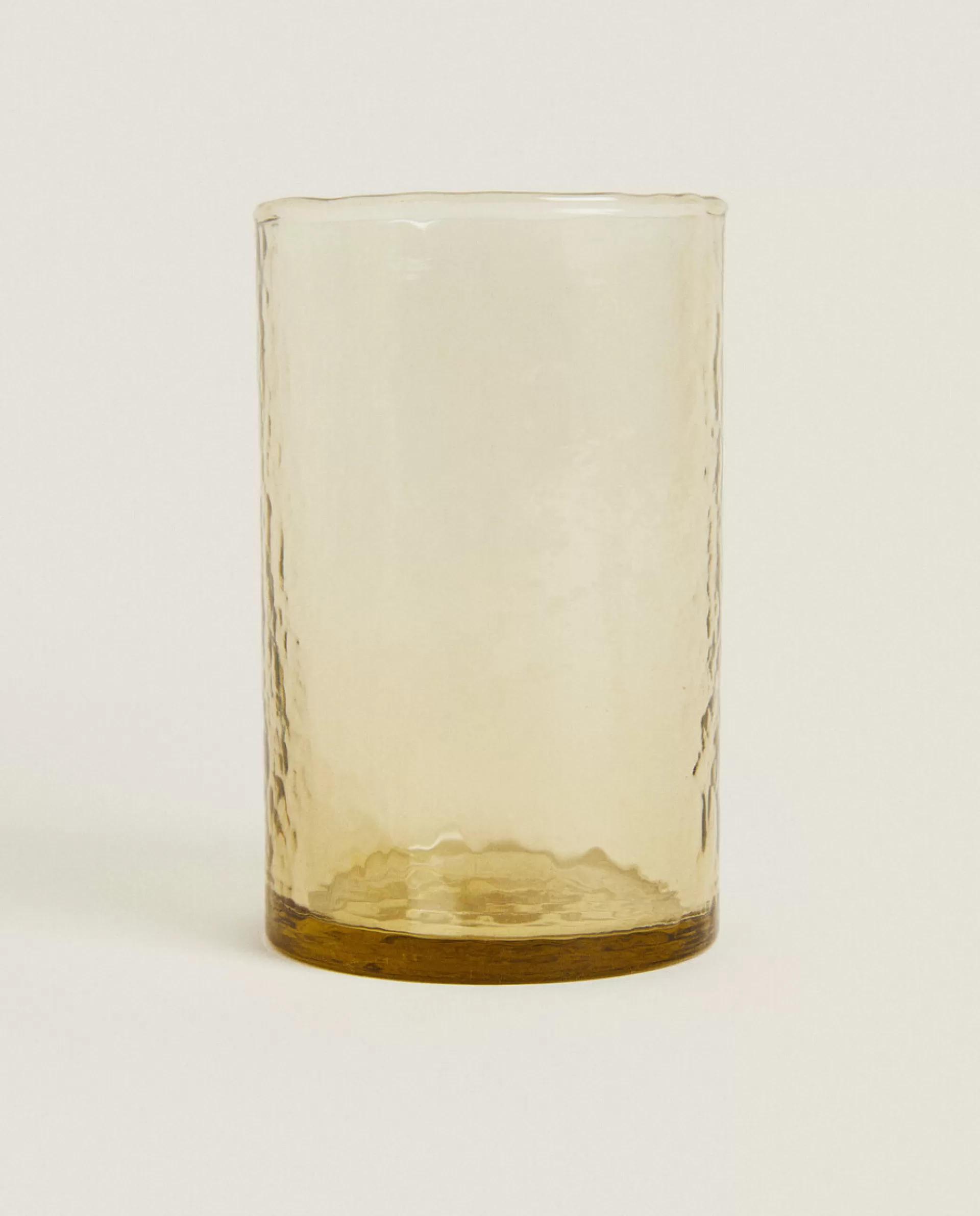 ZARA Home Hammered Glass Tumbler Brown Discount