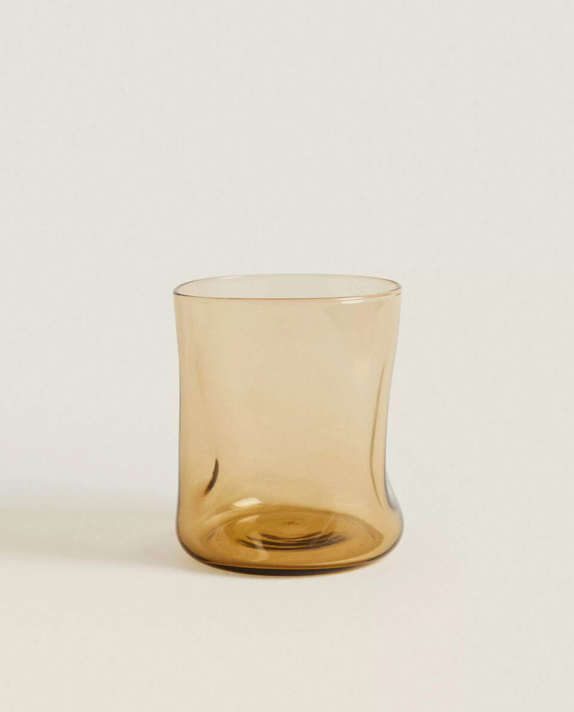 ZARA Home Irregular Glass Tumbler Marron Topo Discount