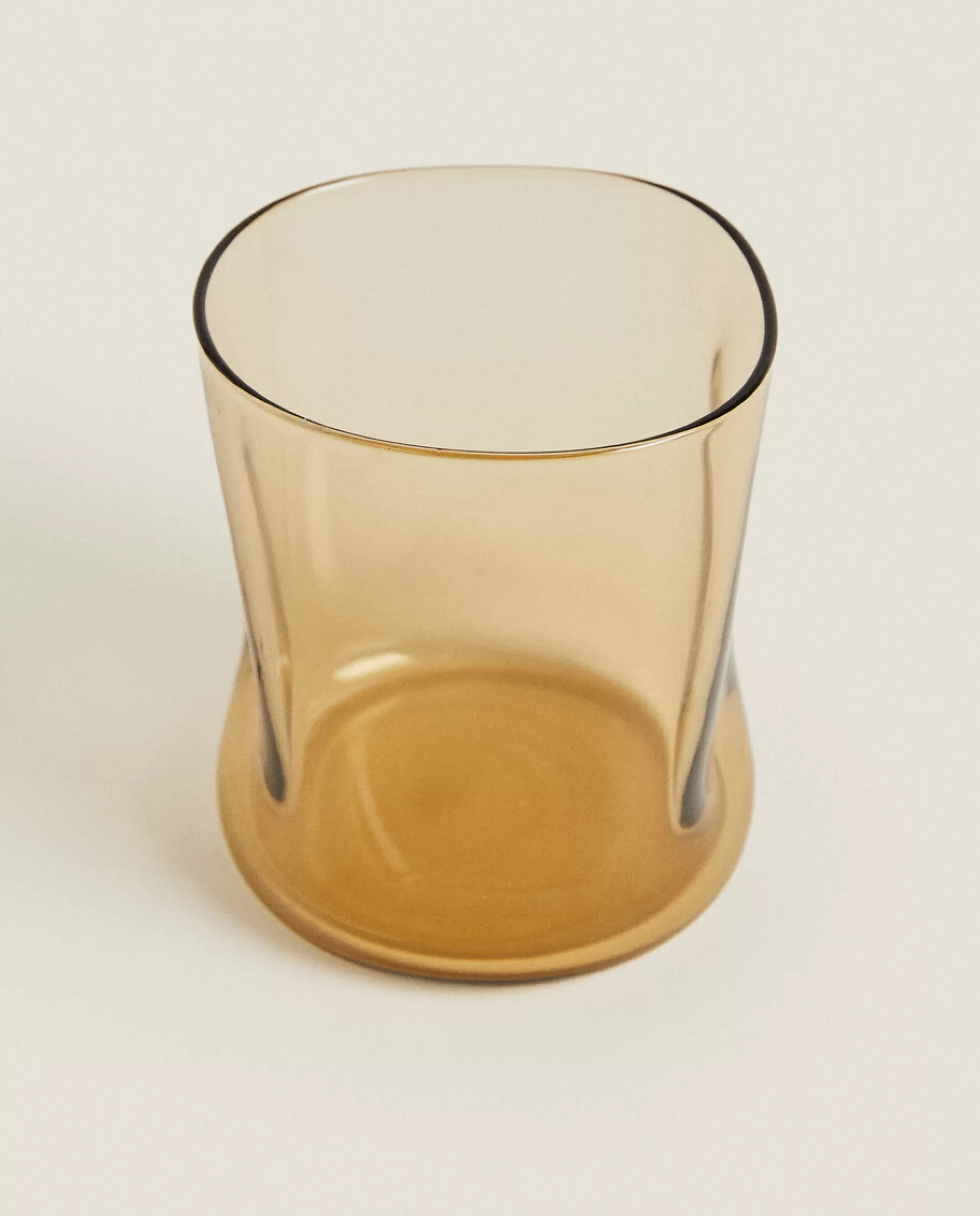 ZARA Home Irregular Glass Tumbler Marron Topo Discount