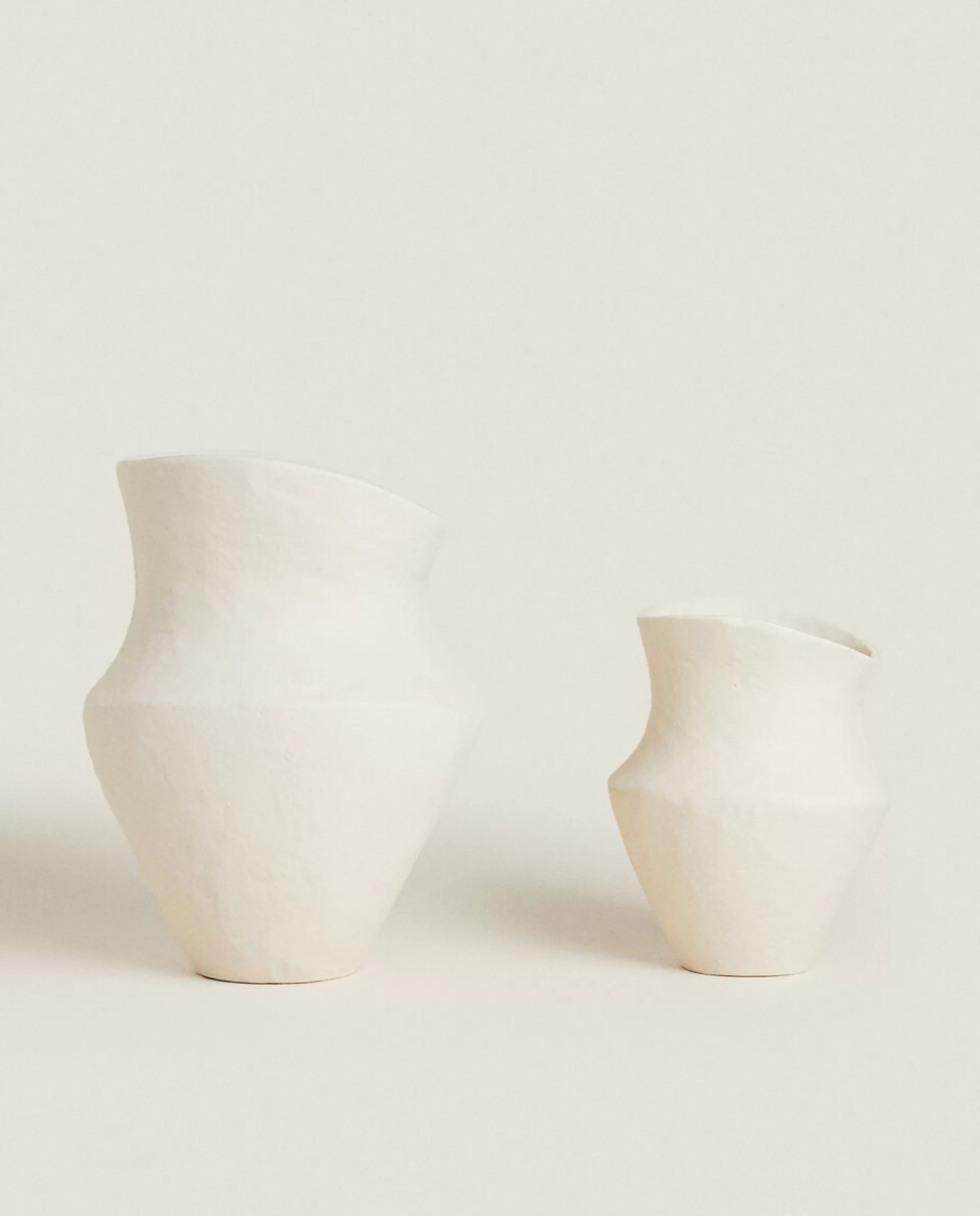 ZARA Home Irregular-Shaped Vase Cream Shop