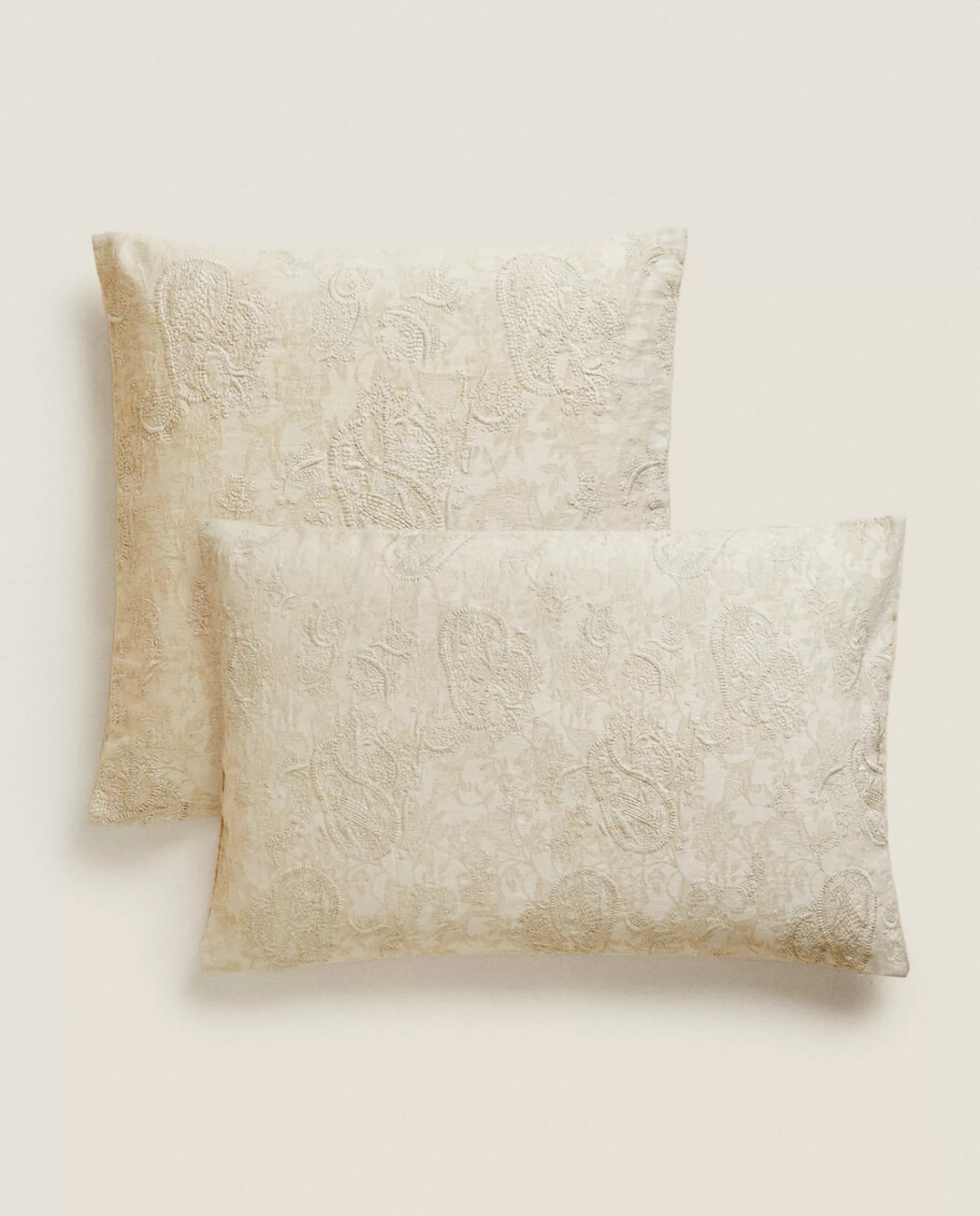 ZARA Home Jacquard Throw Pillow Cover Natural Colour Best Sale