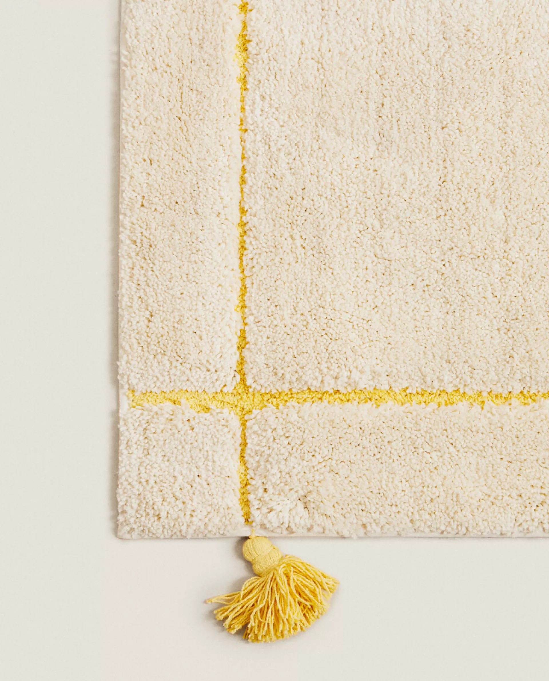 ZARA Home Kids' Check And Tassels Rug Multicolored Store