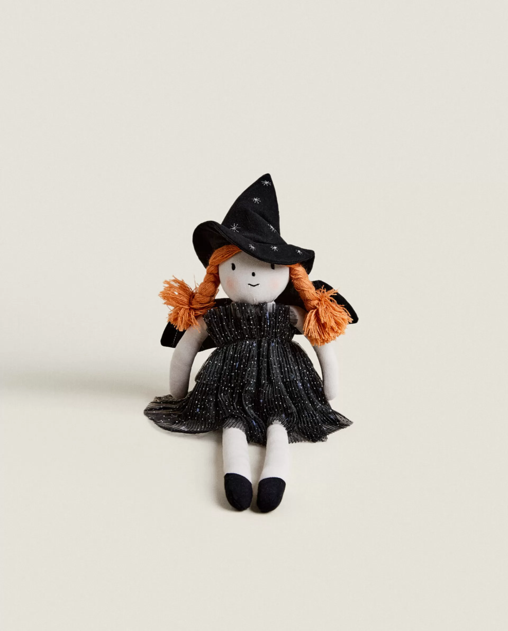 ZARA Home Kids' Halloween Witch Plush Toy Multicolored Sale