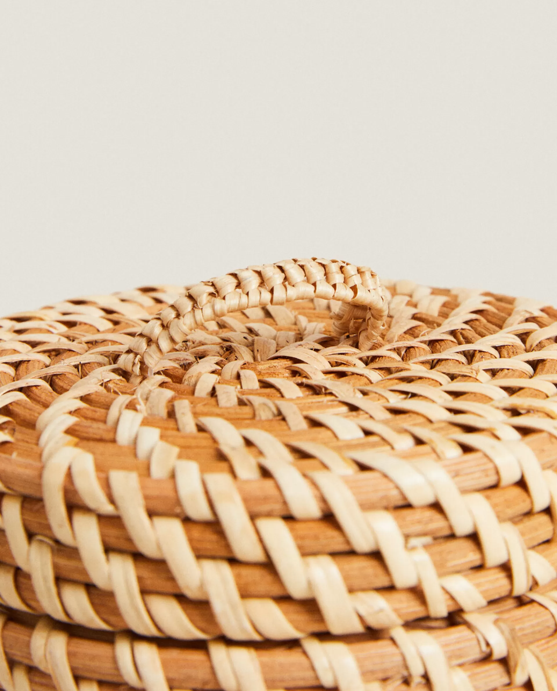 ZARA Home Kids' Rattan Hamper With Lid Natural Colour Cheap