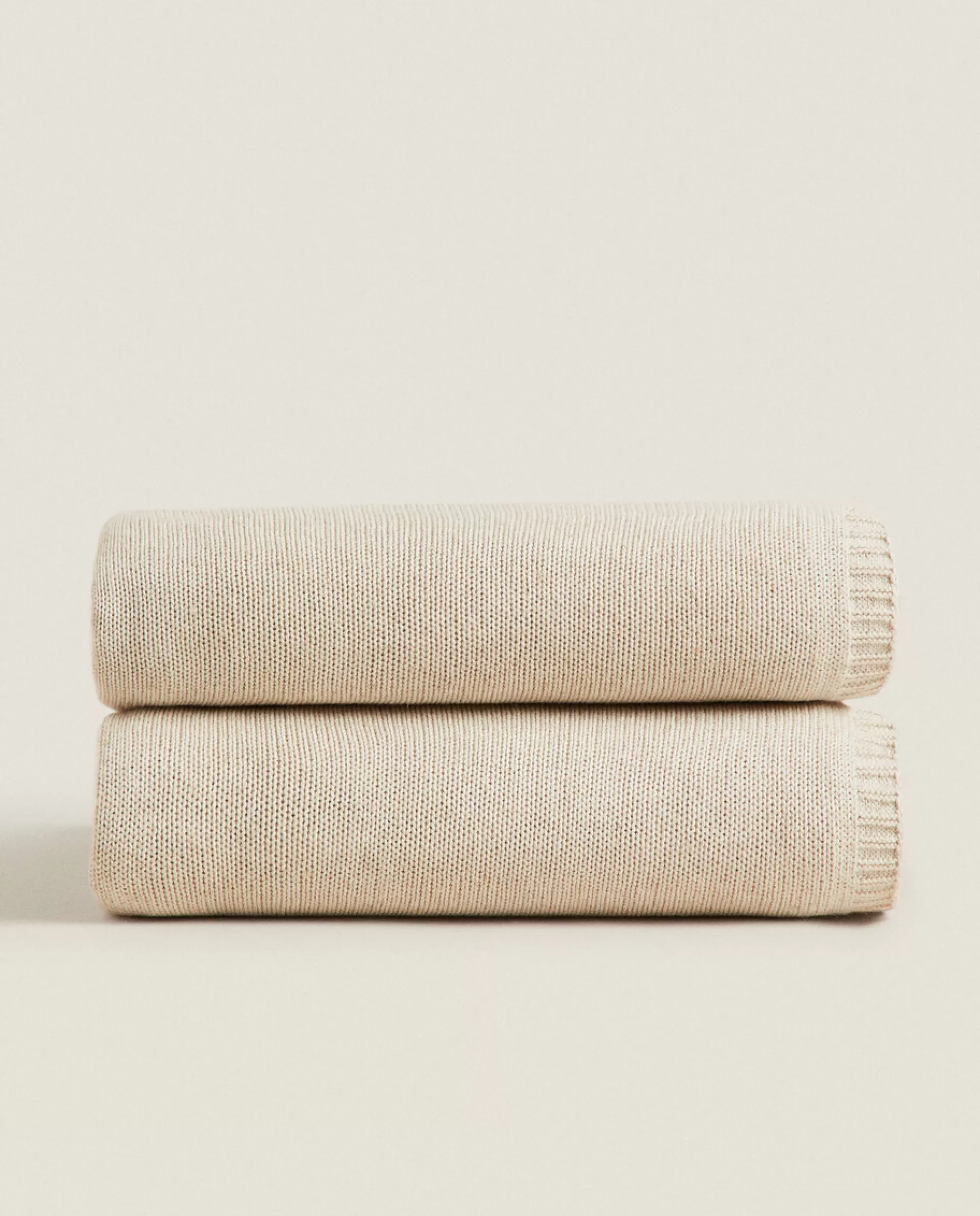 ZARA Home Knit Blanket Natural Colour Best