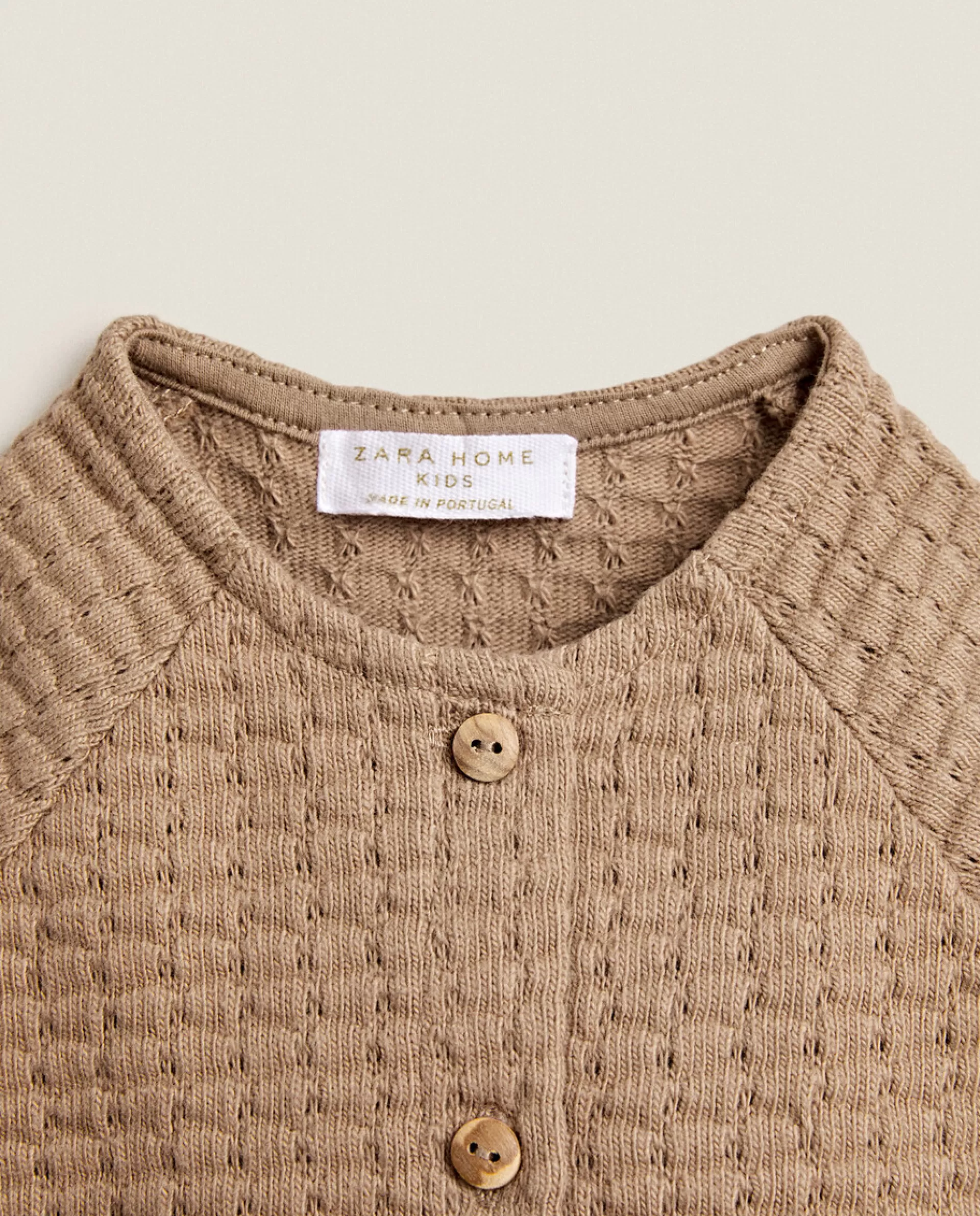 ZARA Home Knit Cardigan Brown Cheap