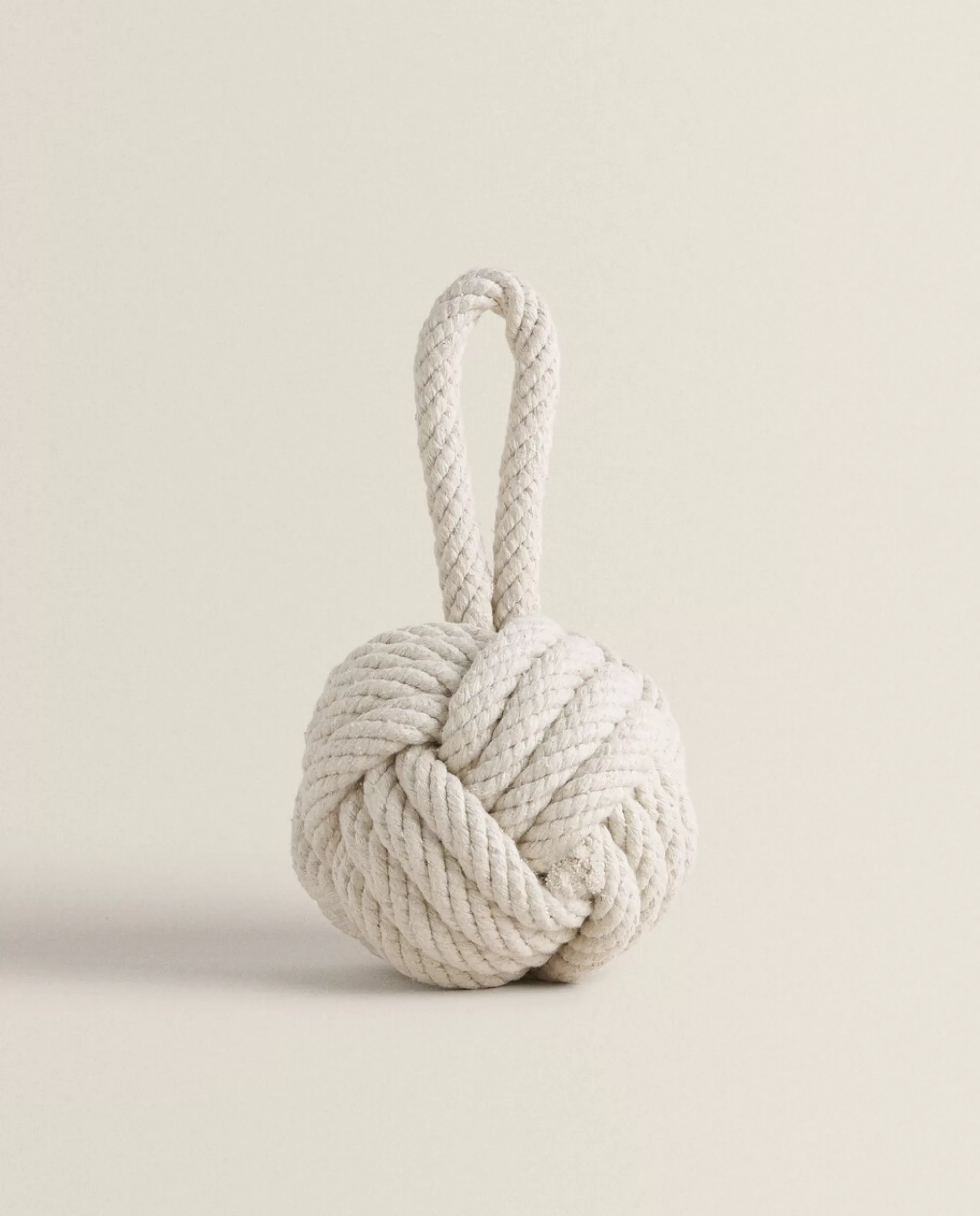 ZARA Home Knotted Doorstop Ecru/Beige Flash Sale