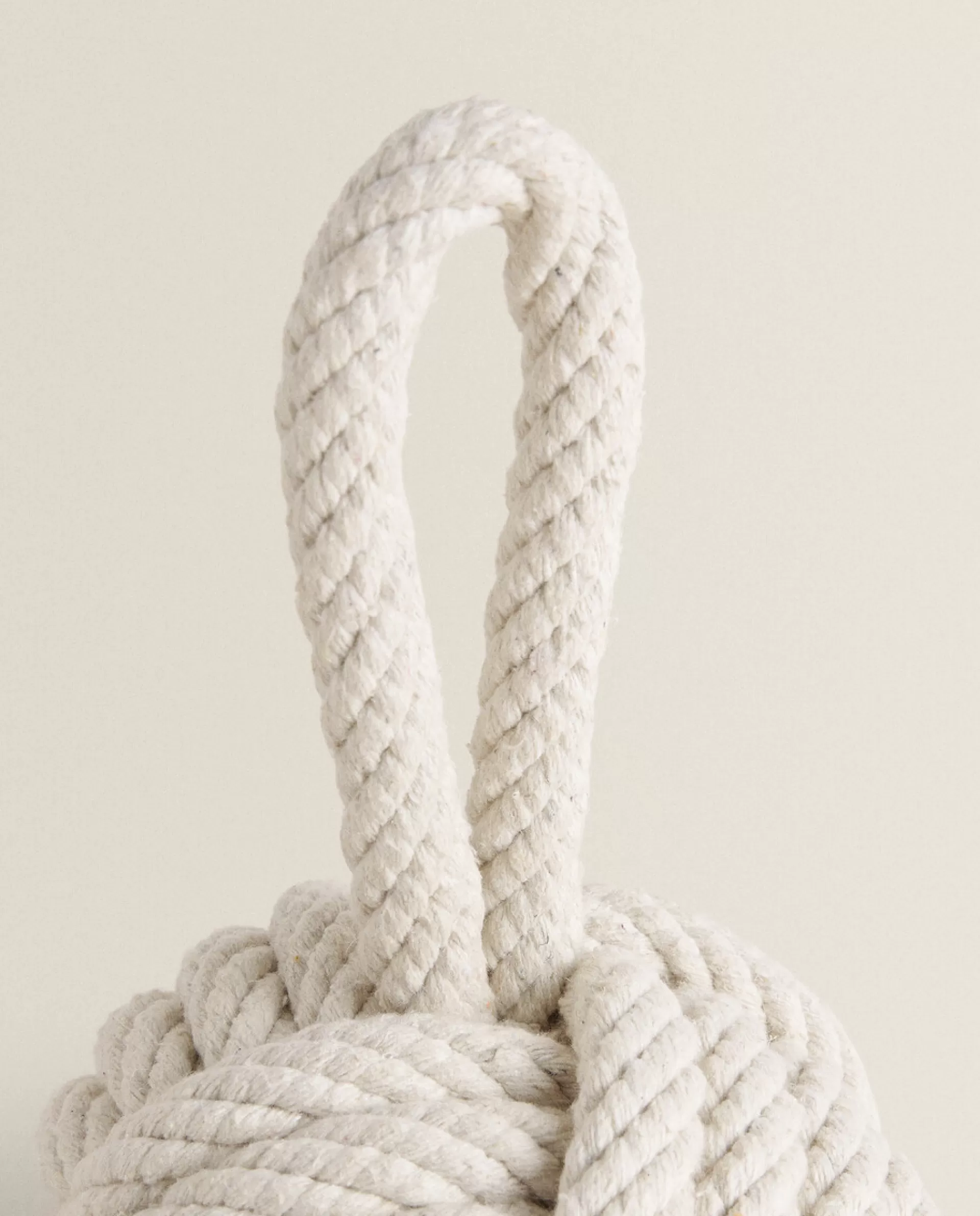 ZARA Home Knotted Doorstop Ecru/Beige Flash Sale