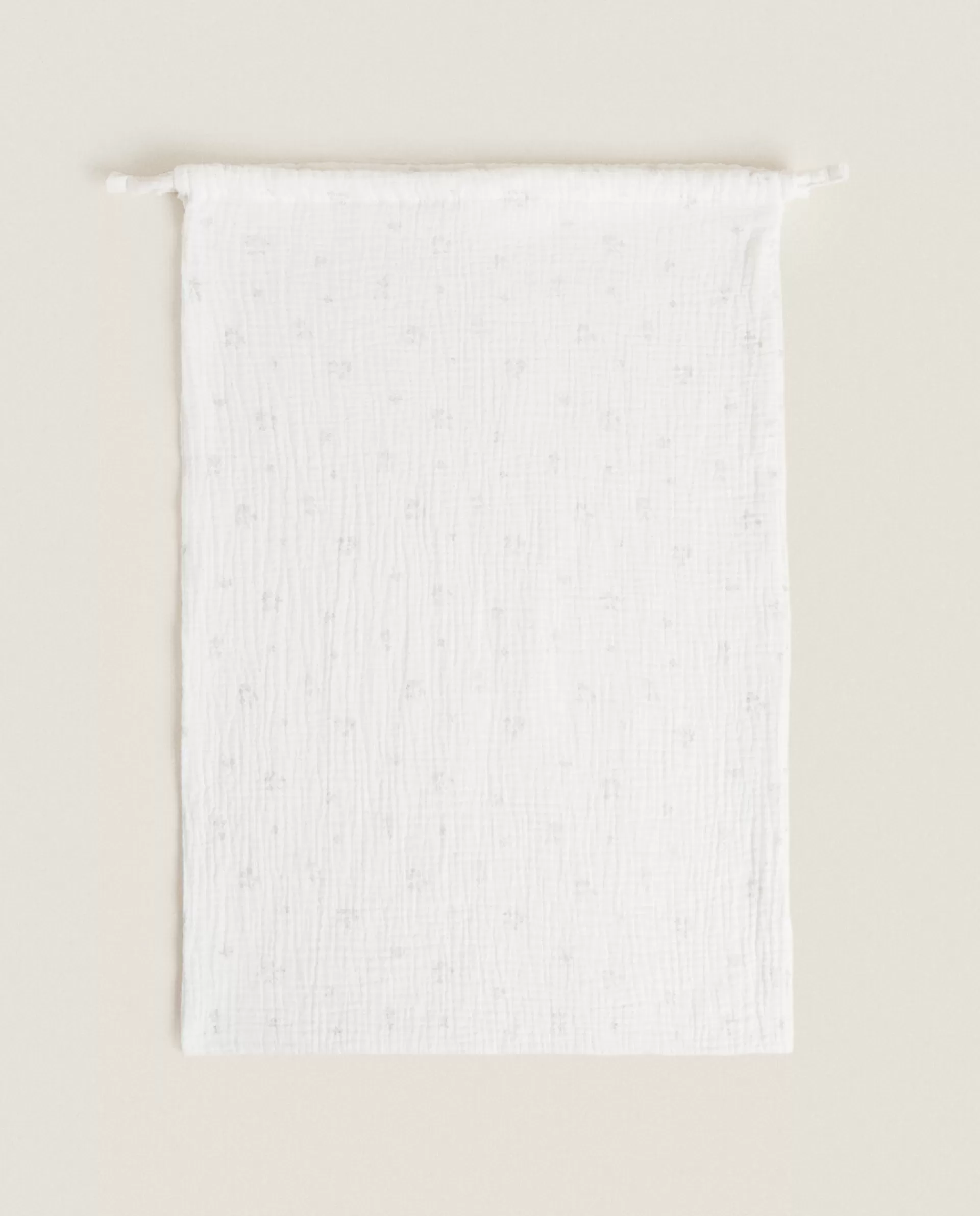 ZARA Home Large Clover Laundry Bag Oyster White Discount