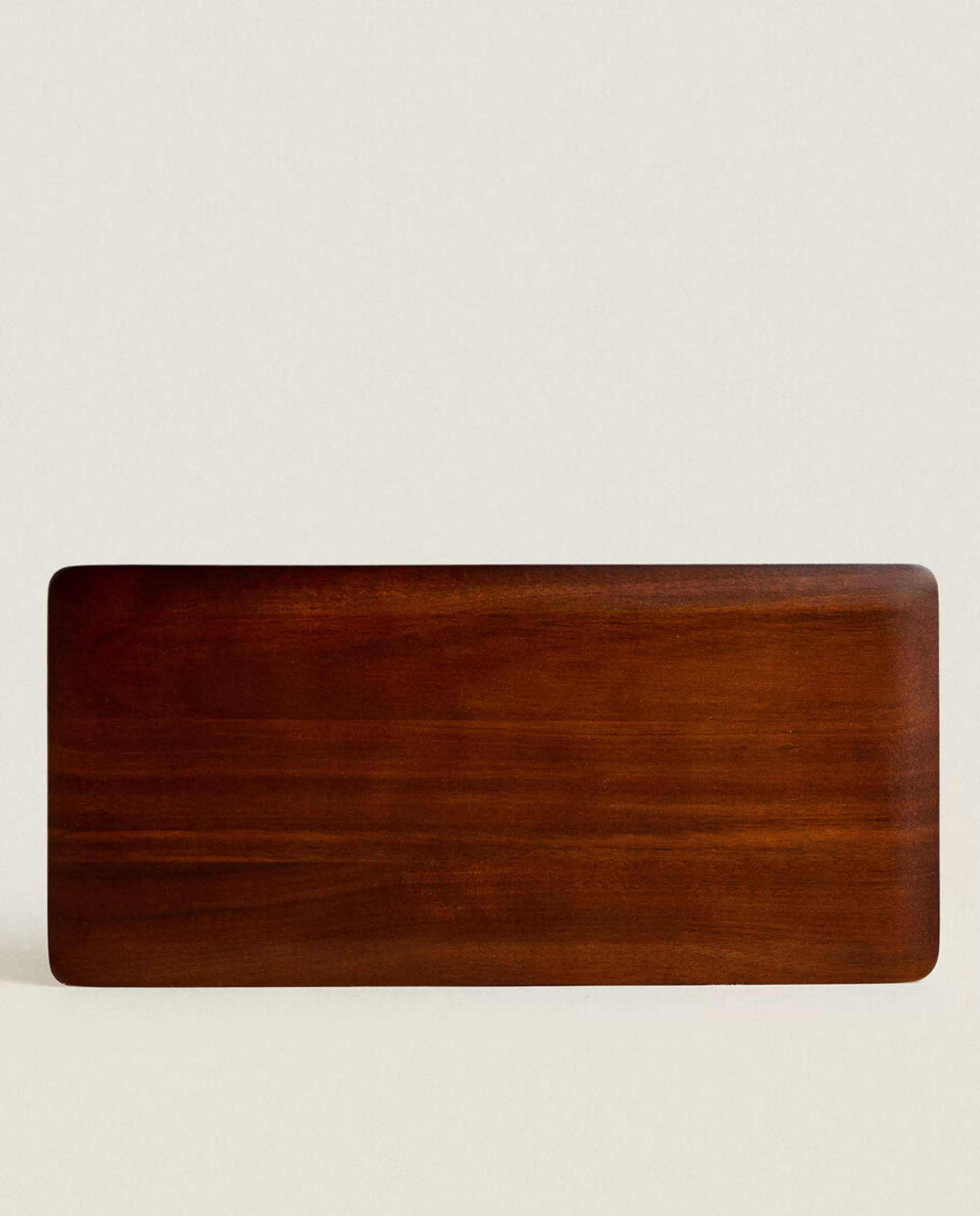 ZARA Home Large Flat Wood Tray Natural Colour Discount