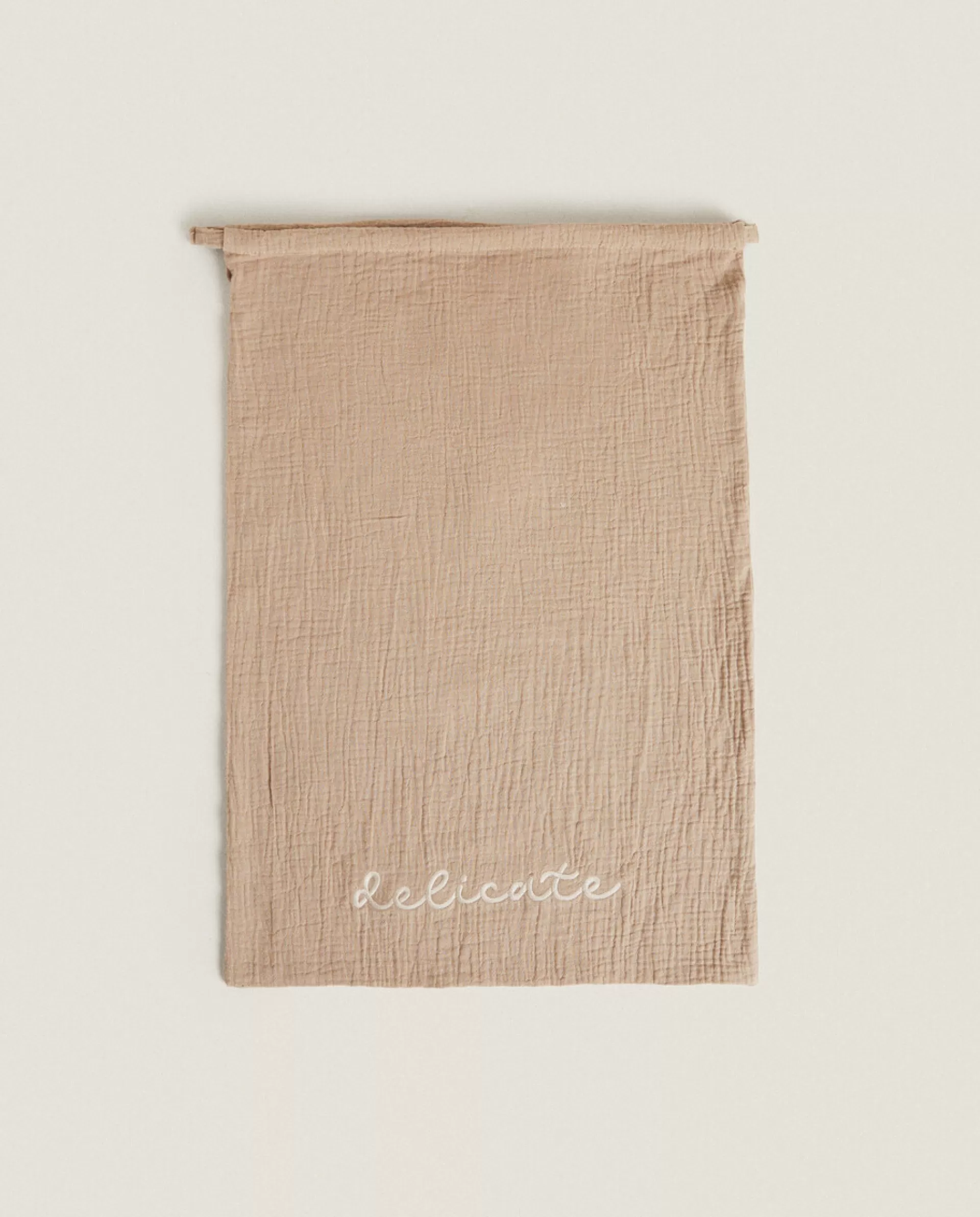 ZARA Home Large Star Print Laundry Bag Taupe Discount