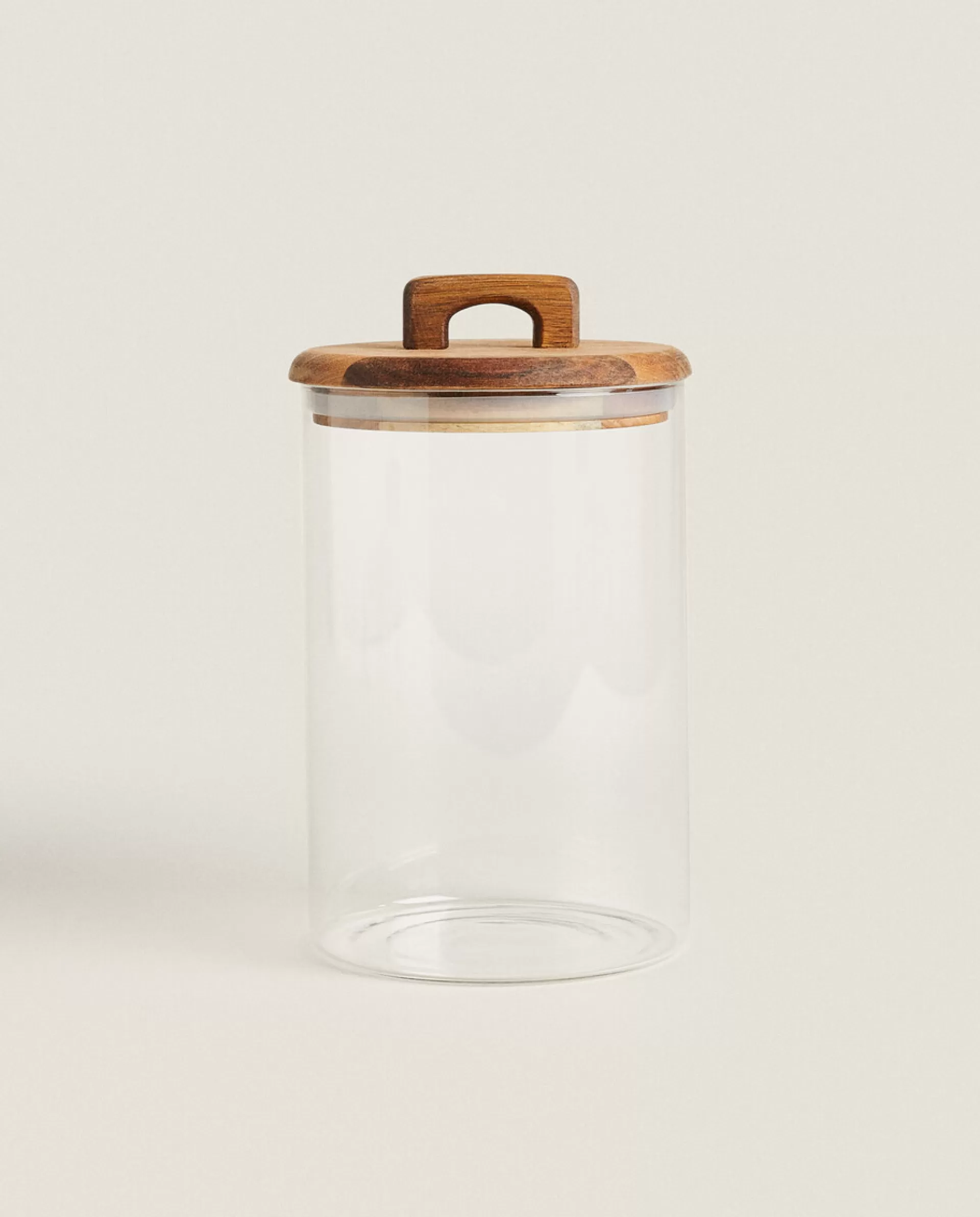 ZARA Home Large Wide Jar Natural Colour Discount