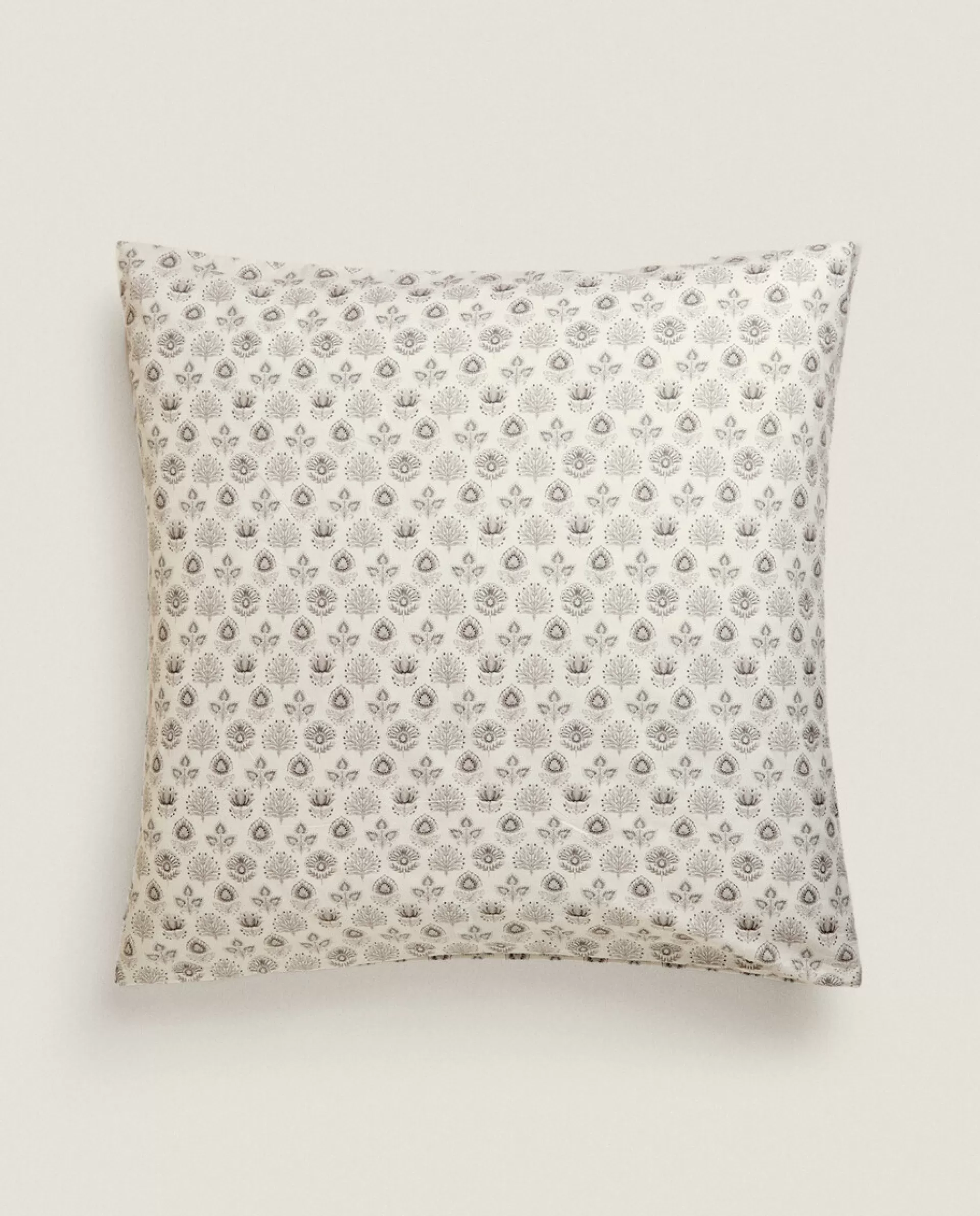ZARA Home Leaf Print Pillowcase Cream Best