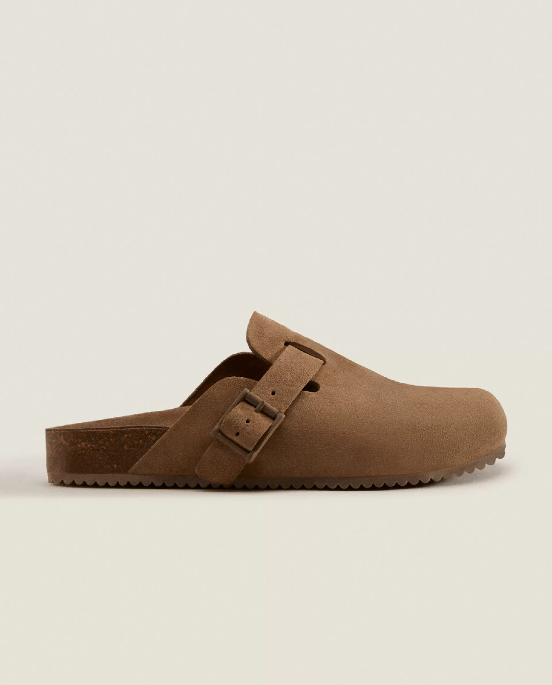 ZARA Home Leather Clogs With Buckle Mole Best