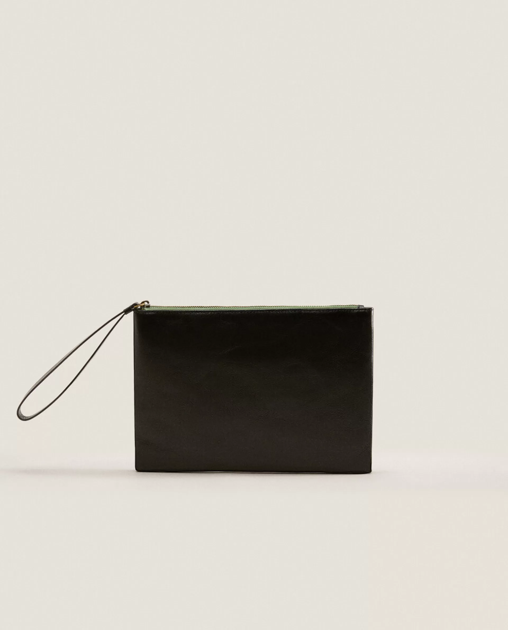 ZARA Home Leather Clutch Bag 1-040 Cheap