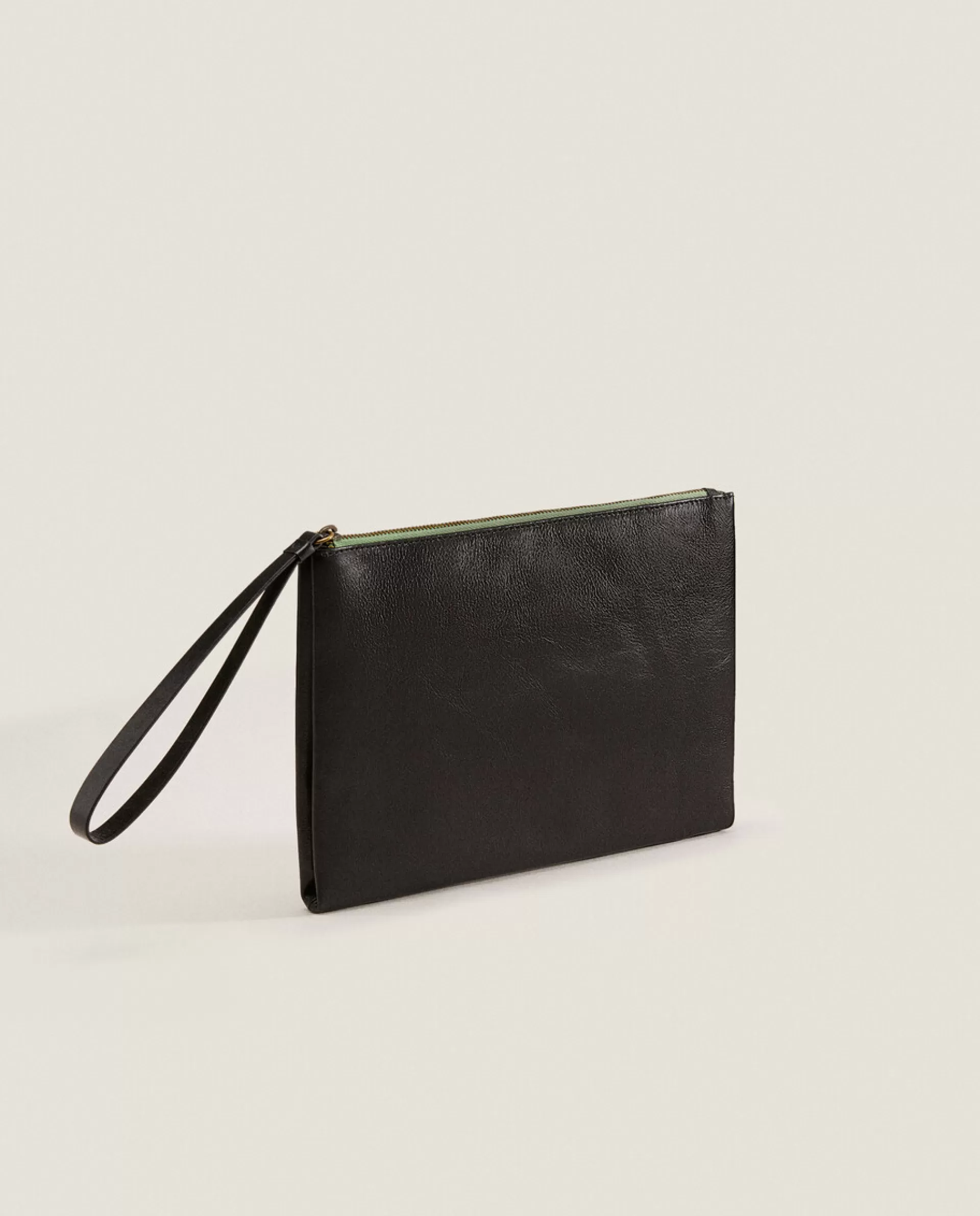ZARA Home Leather Clutch Bag 1-040 Cheap