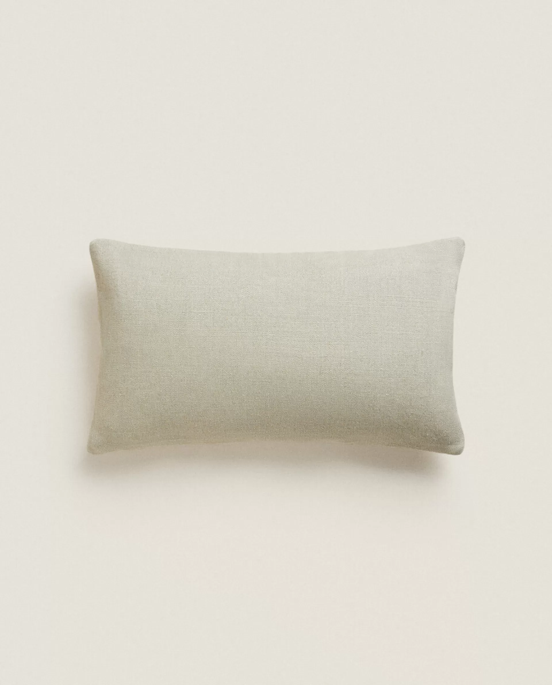 ZARA Home Linen And Velvet Throw Pillow Cover Cream Best