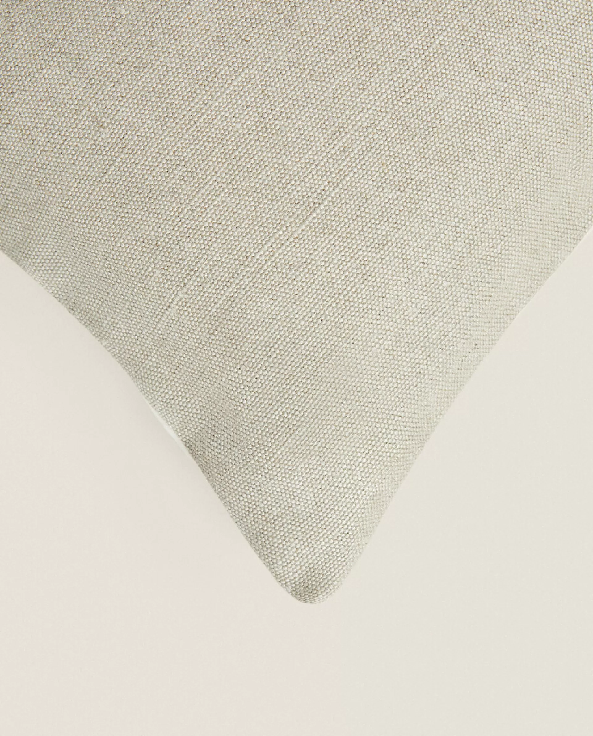 ZARA Home Linen And Velvet Throw Pillow Cover Cream Best
