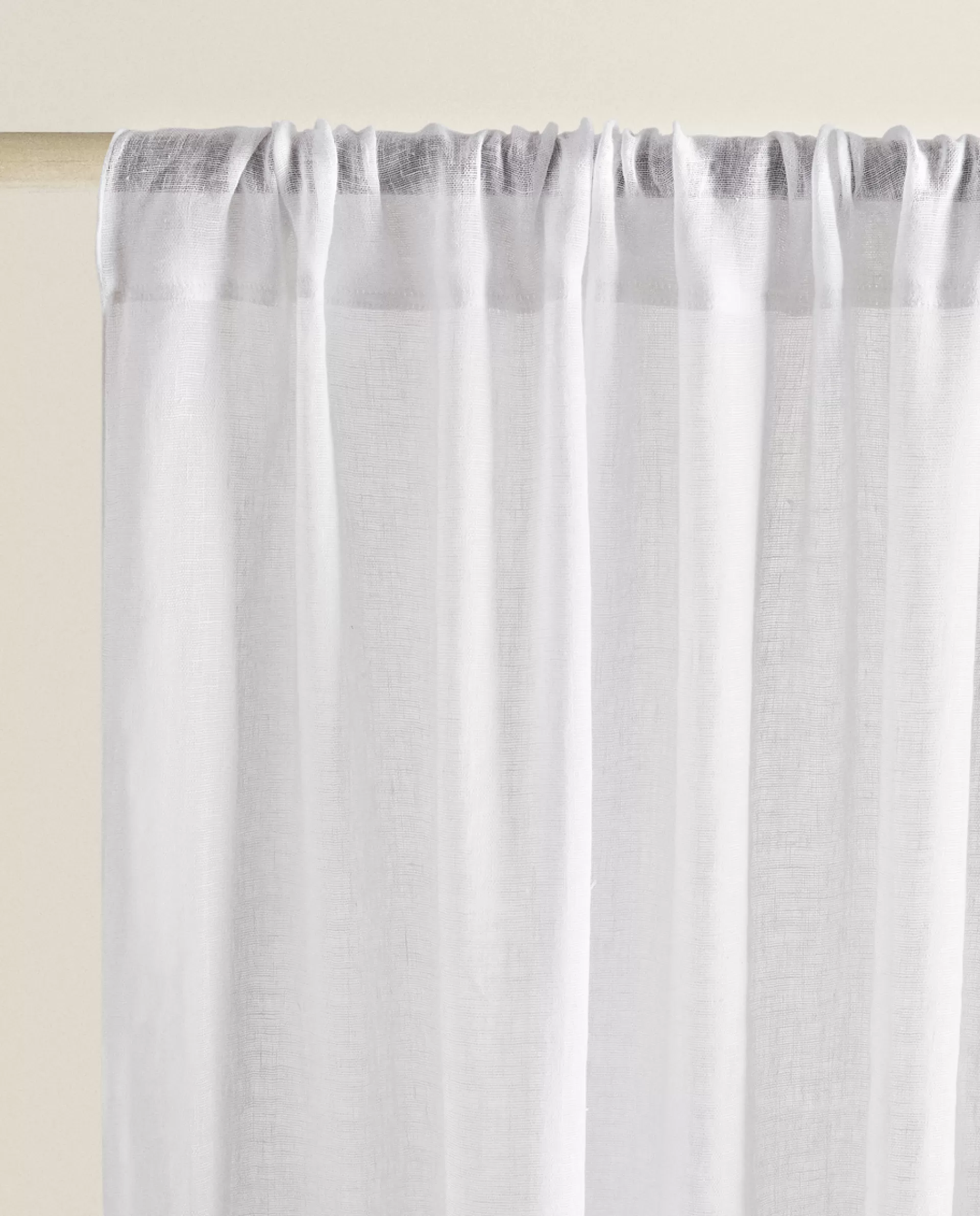 ZARA Home Linen Curtain White Fashion