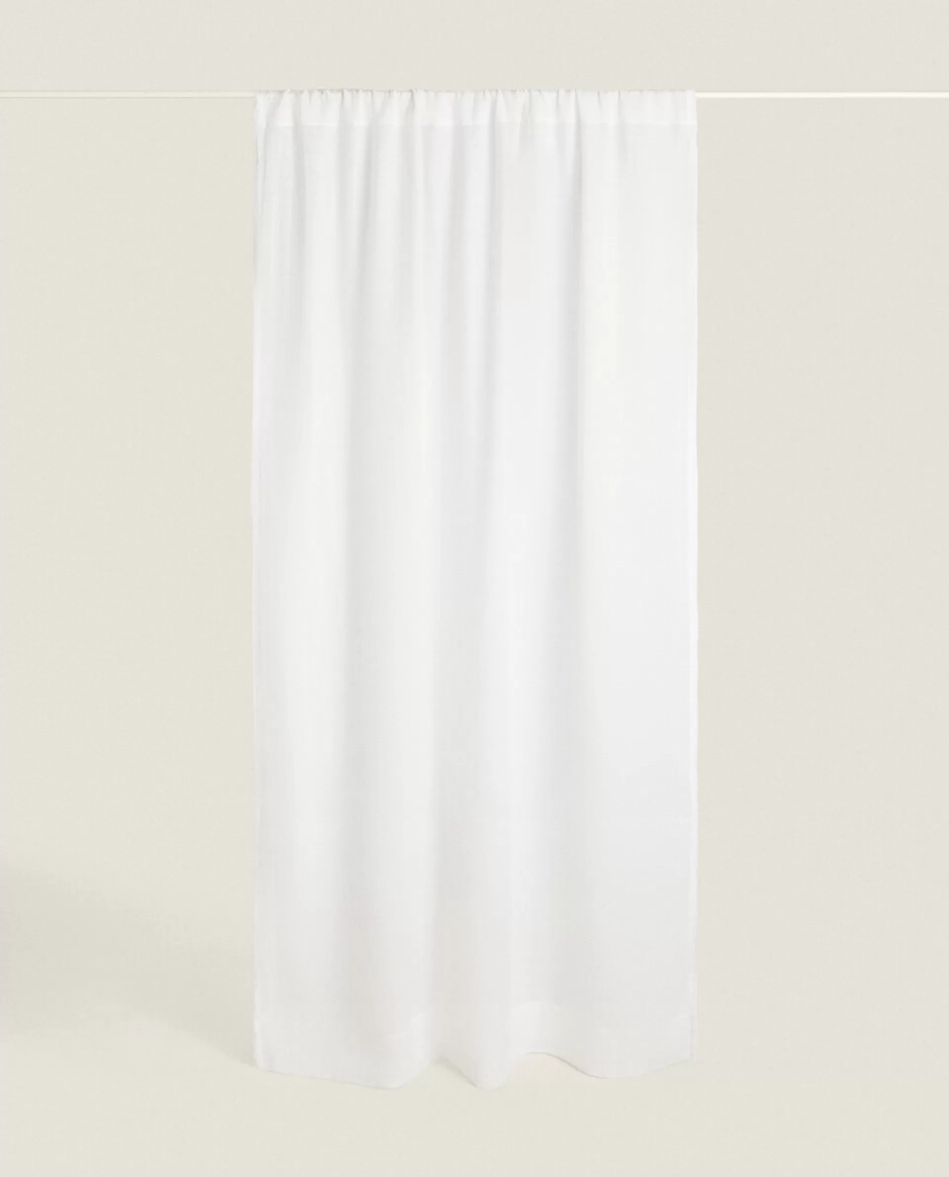 ZARA Home Linen Curtain Oyster White Cheap