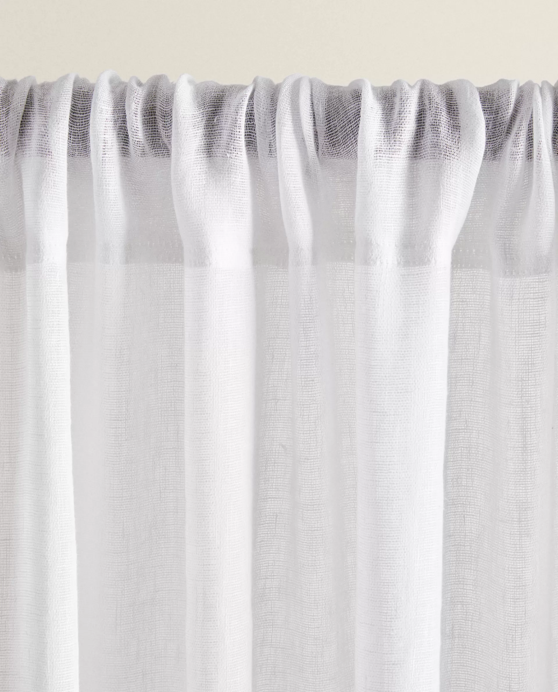 ZARA Home Linen Curtain White Fashion