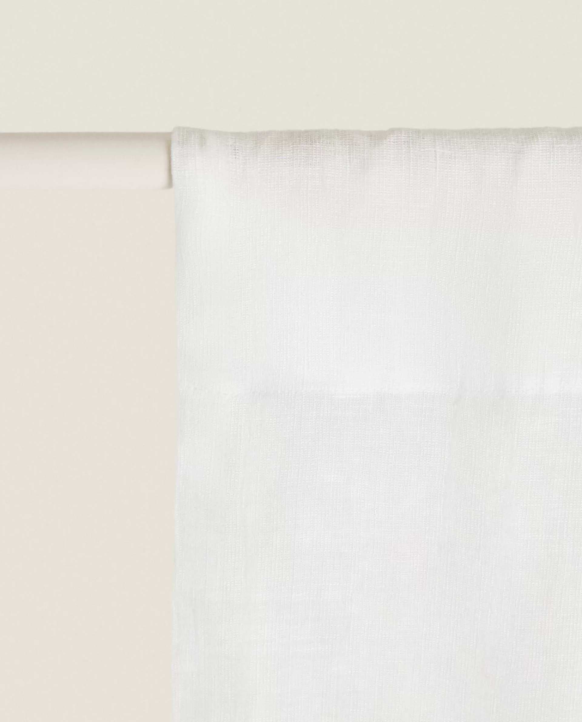 ZARA Home Linen Curtain Oyster White Cheap