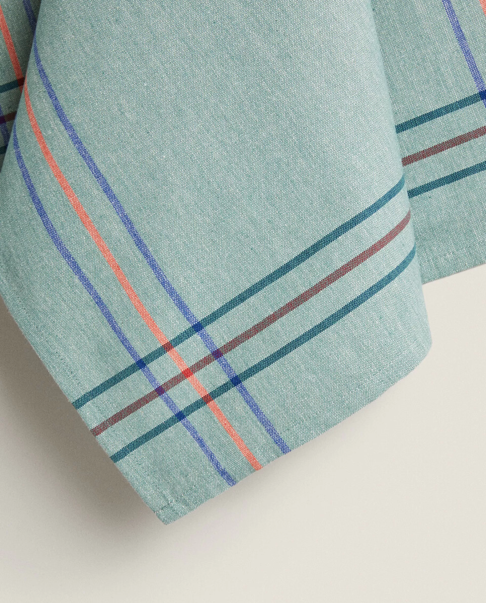 ZARA Home Linen Kitchen Towel (Pack Of 2) Green Sale