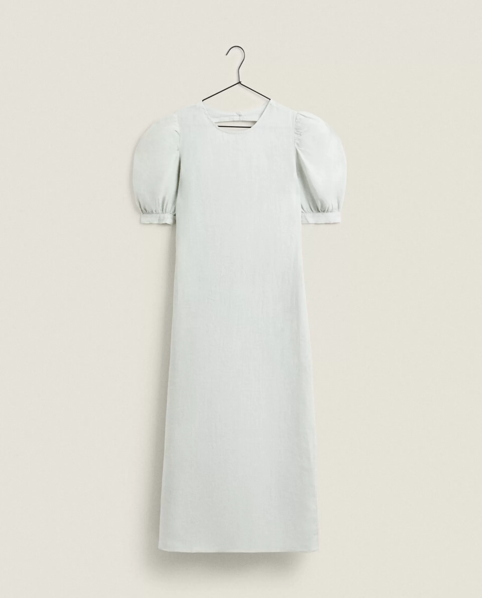 ZARA Home Linen Nightgown Green Hot