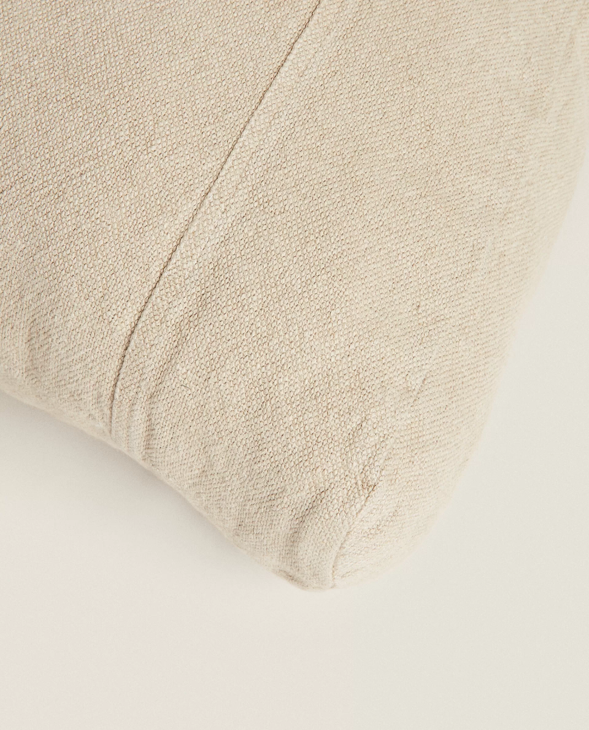 ZARA Home Linen Pet Cushion Beige Outlet