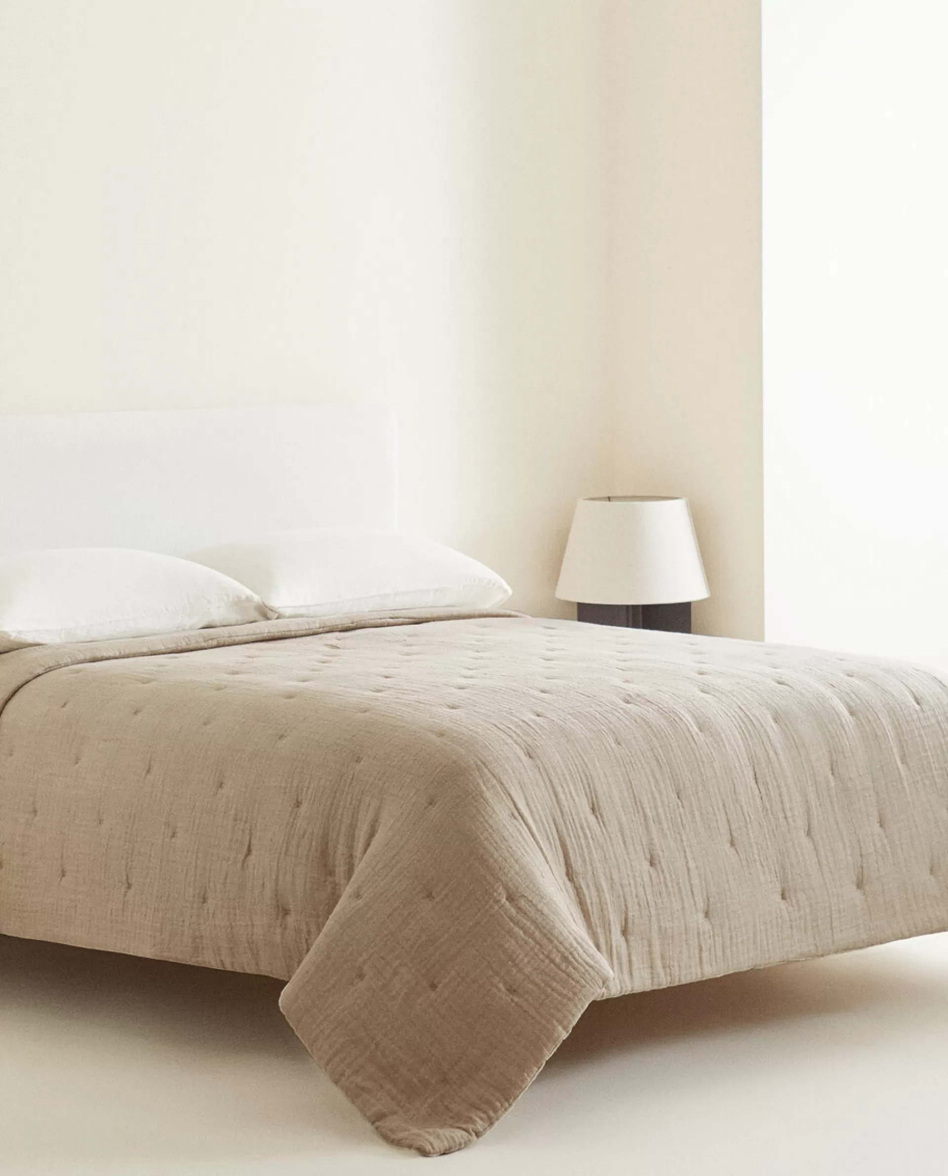 ZARA Home Linen Quilt Natural Colour Store
