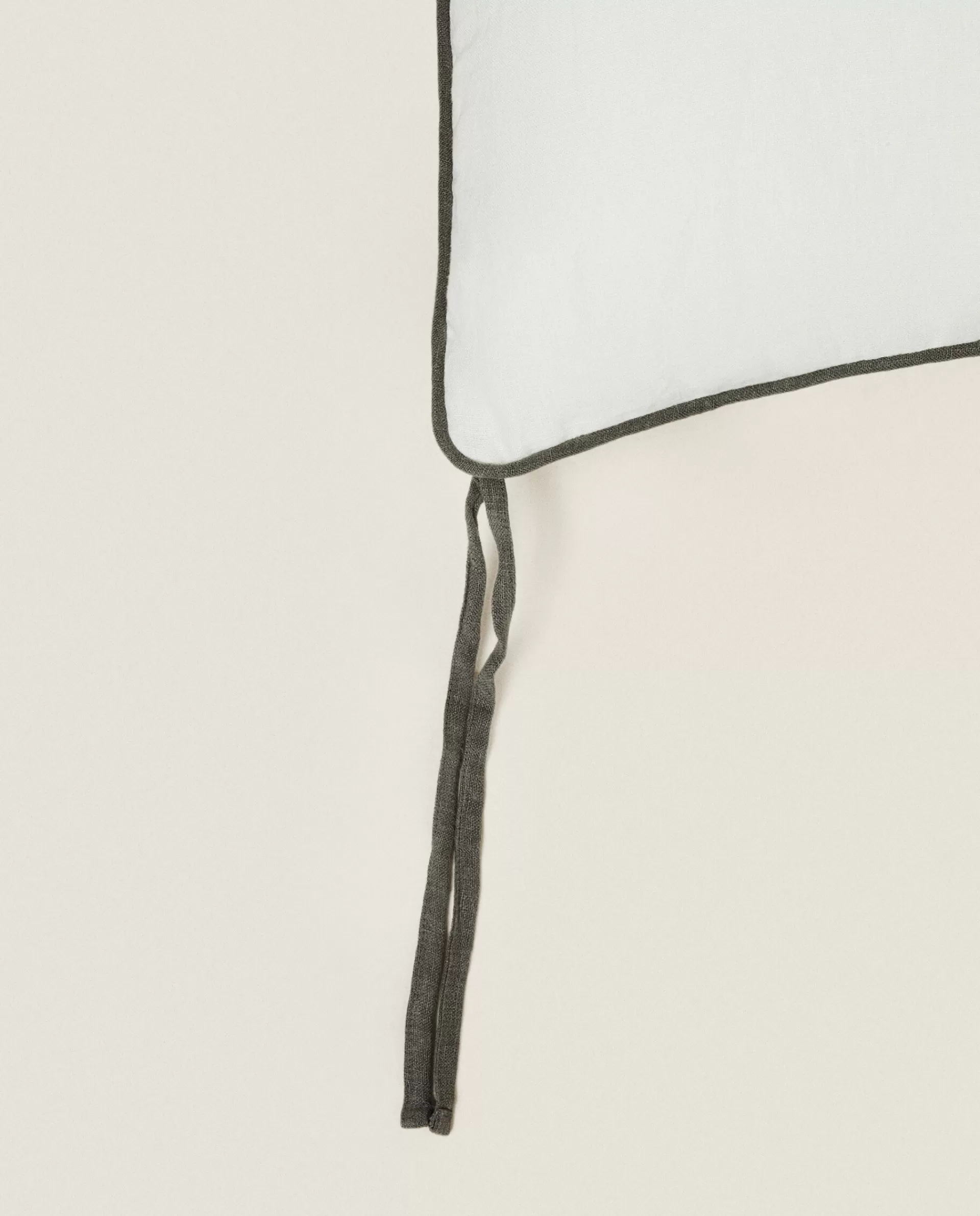 ZARA Home Linen Seat Cushion White Store