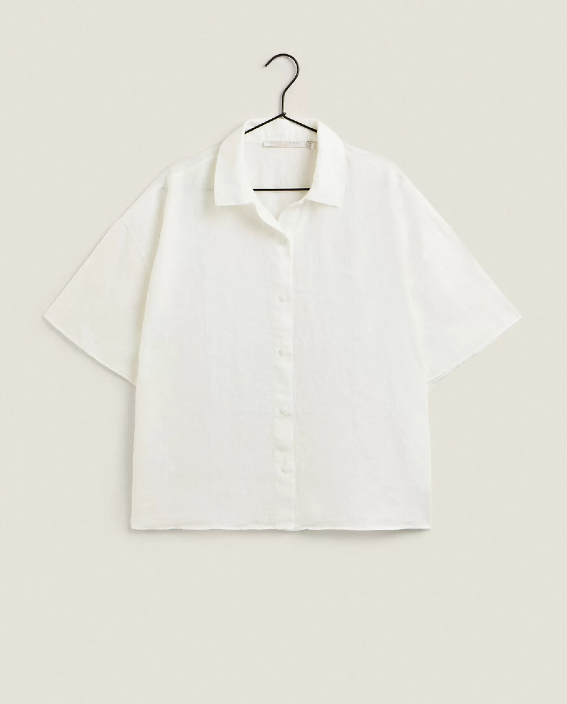 ZARA Home Linen Shirt Cream Clearance