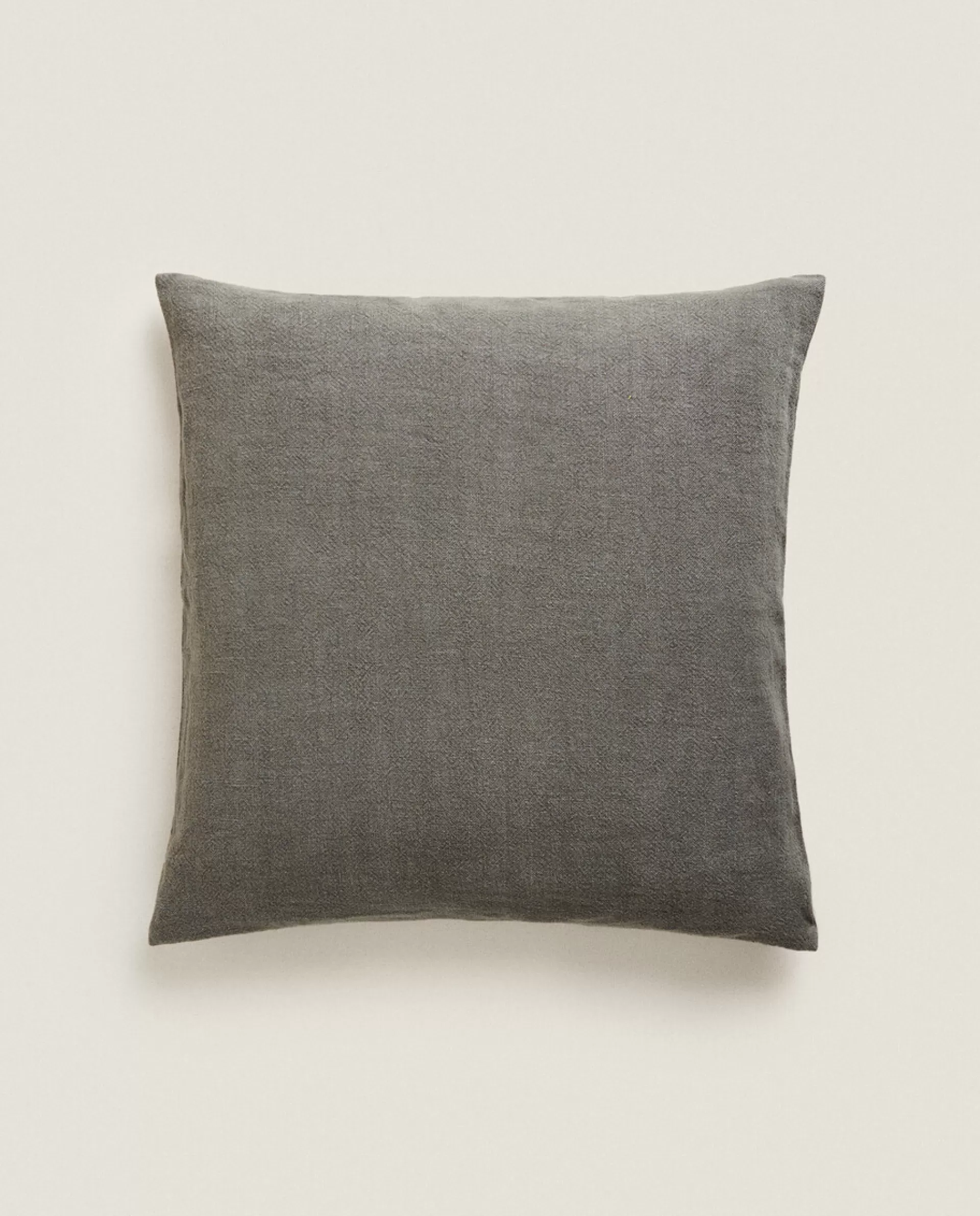ZARA Home Linen Throw Pillow Cover Grey Hot