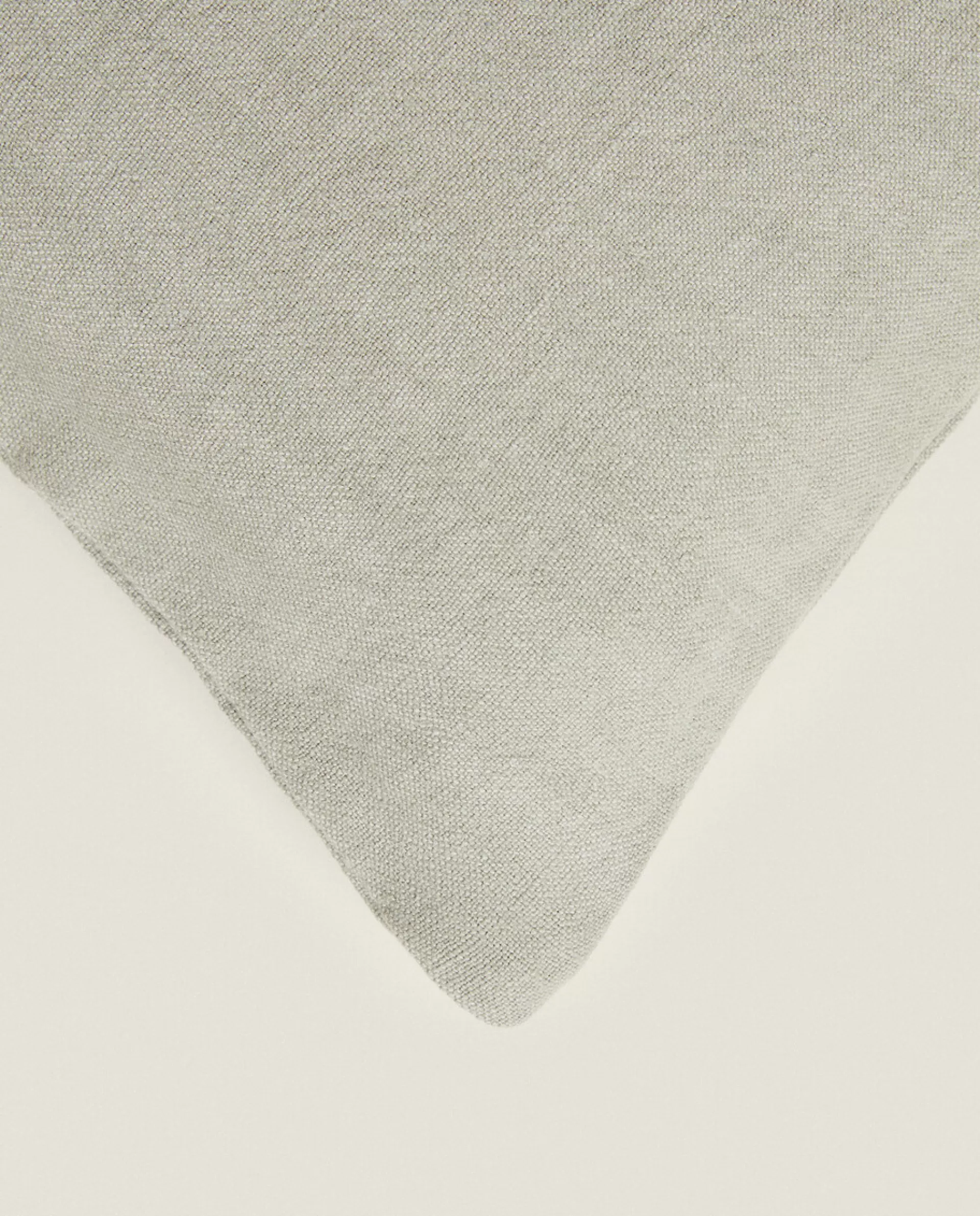 ZARA Home Linen Throw Pillow Cover Middle Grey Discount