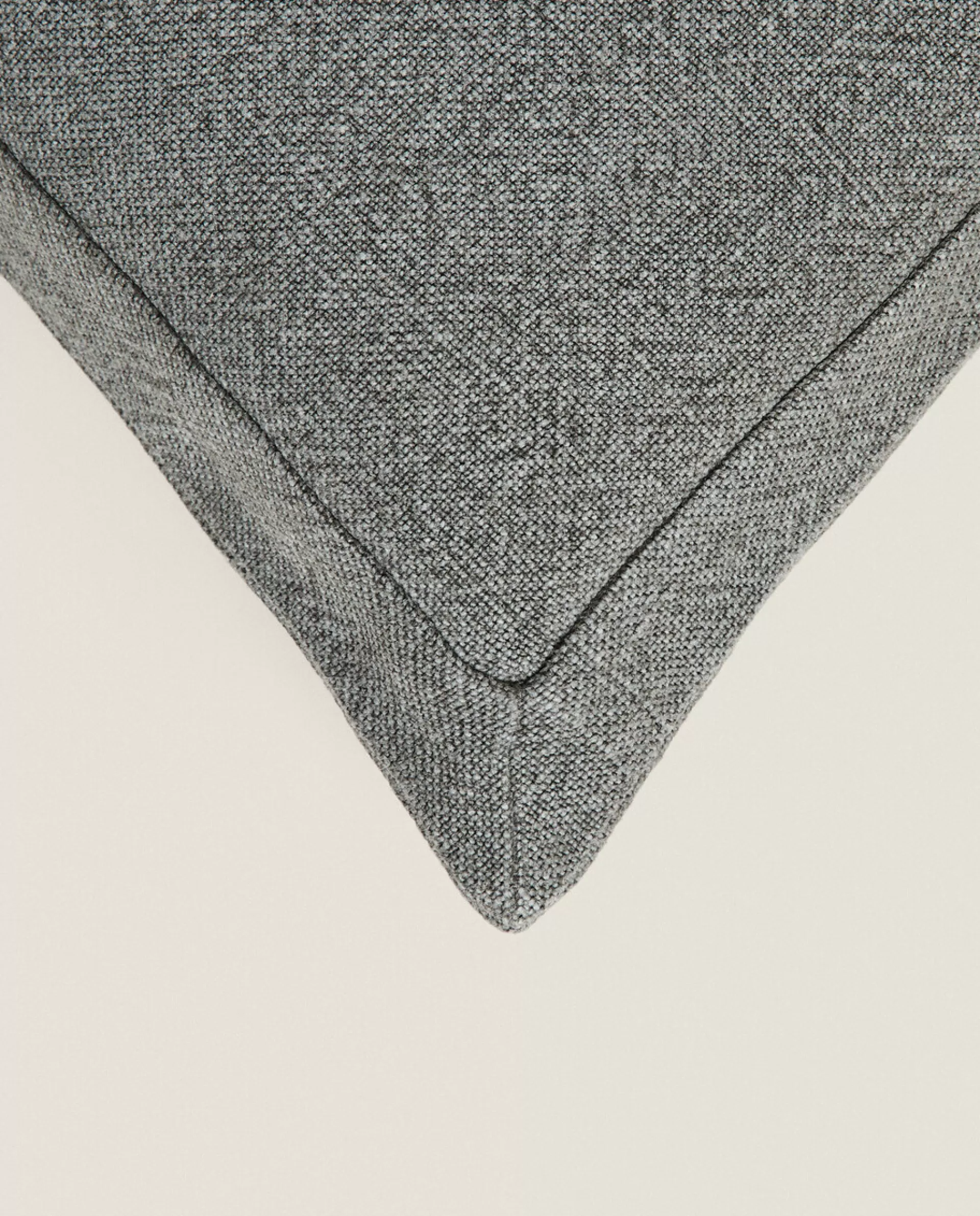 ZARA Home Linen Throw Pillow Cover Petroleum New