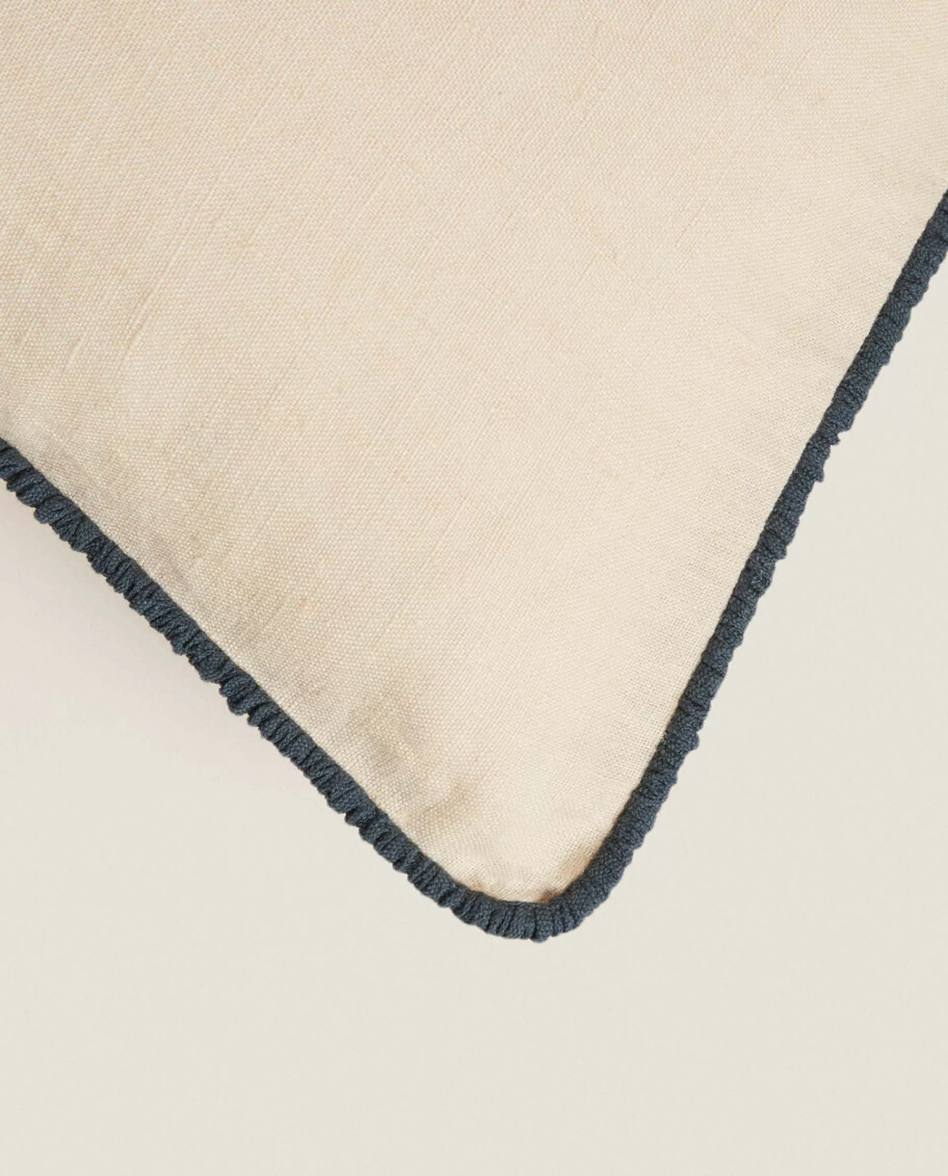 ZARA Home Linen Throw Pillow Cover Natural Colour New