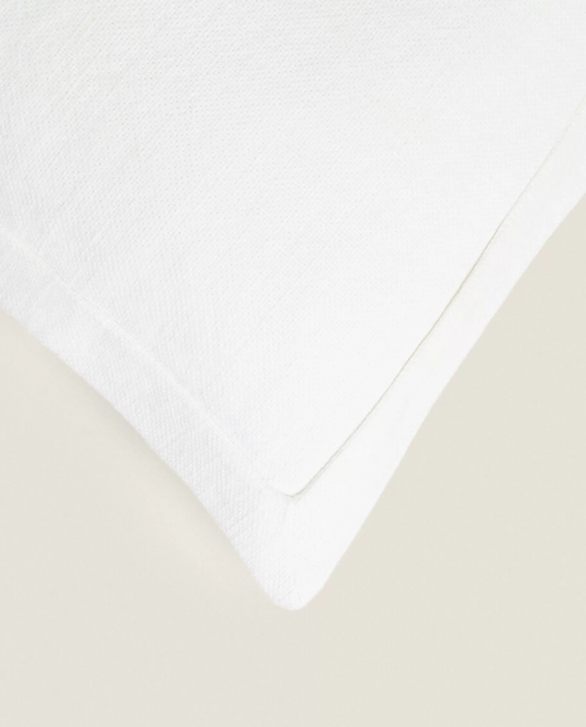 ZARA Home Linen Throw Pillow Cover Cream Best