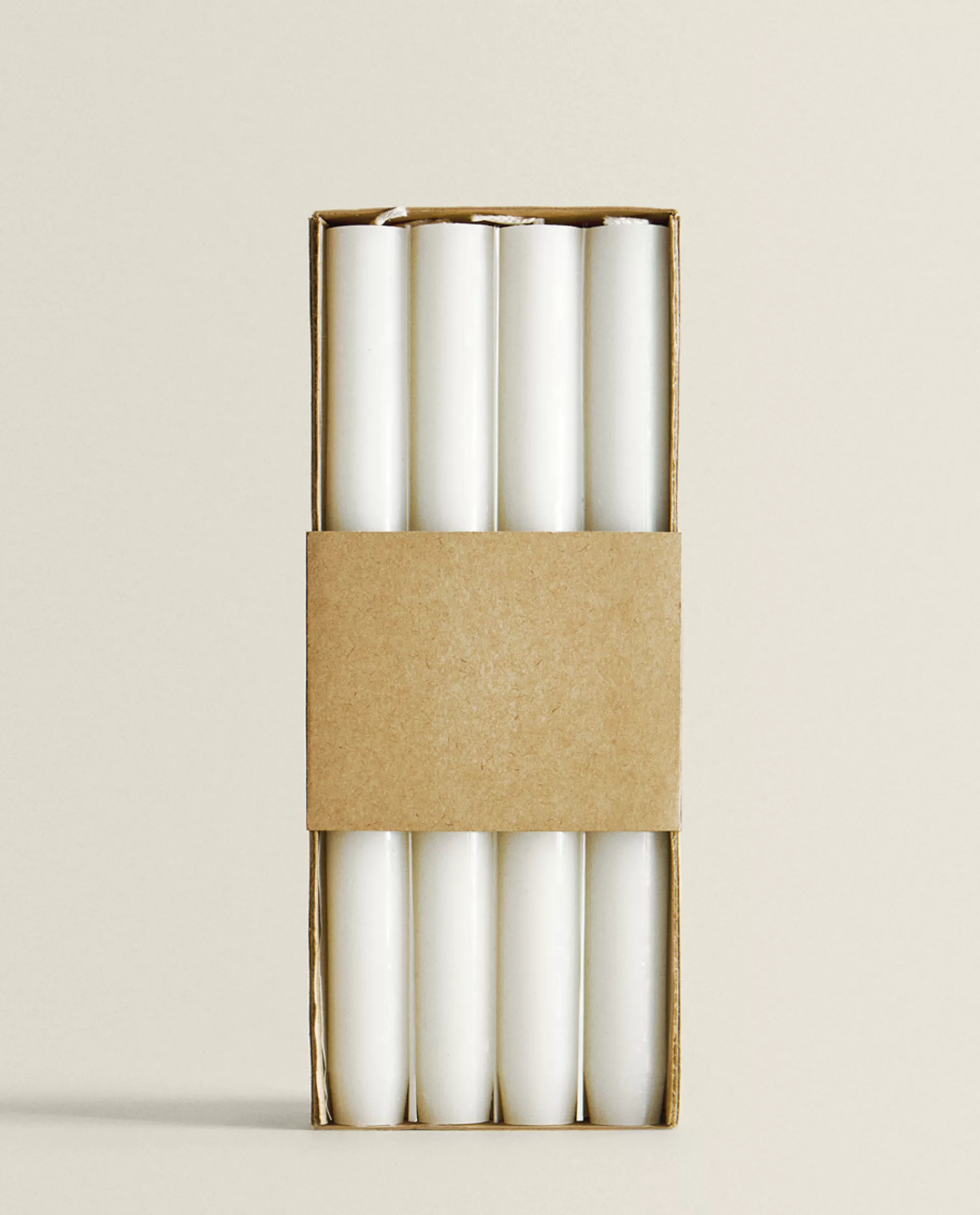 ZARA Home Long Dinner Candle (Pack Of 4) White Best