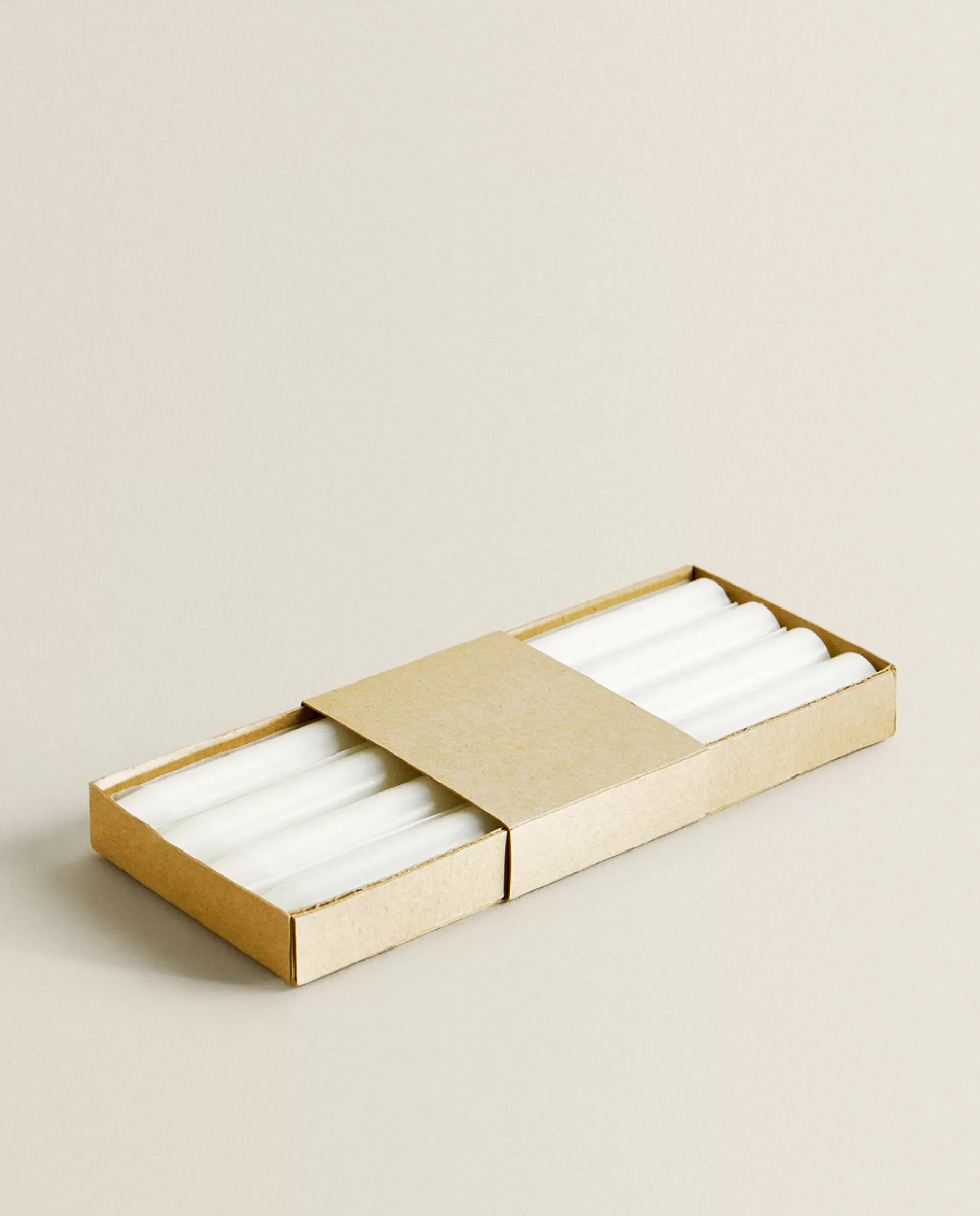 ZARA Home Long Dinner Candle (Pack Of 4) White Best