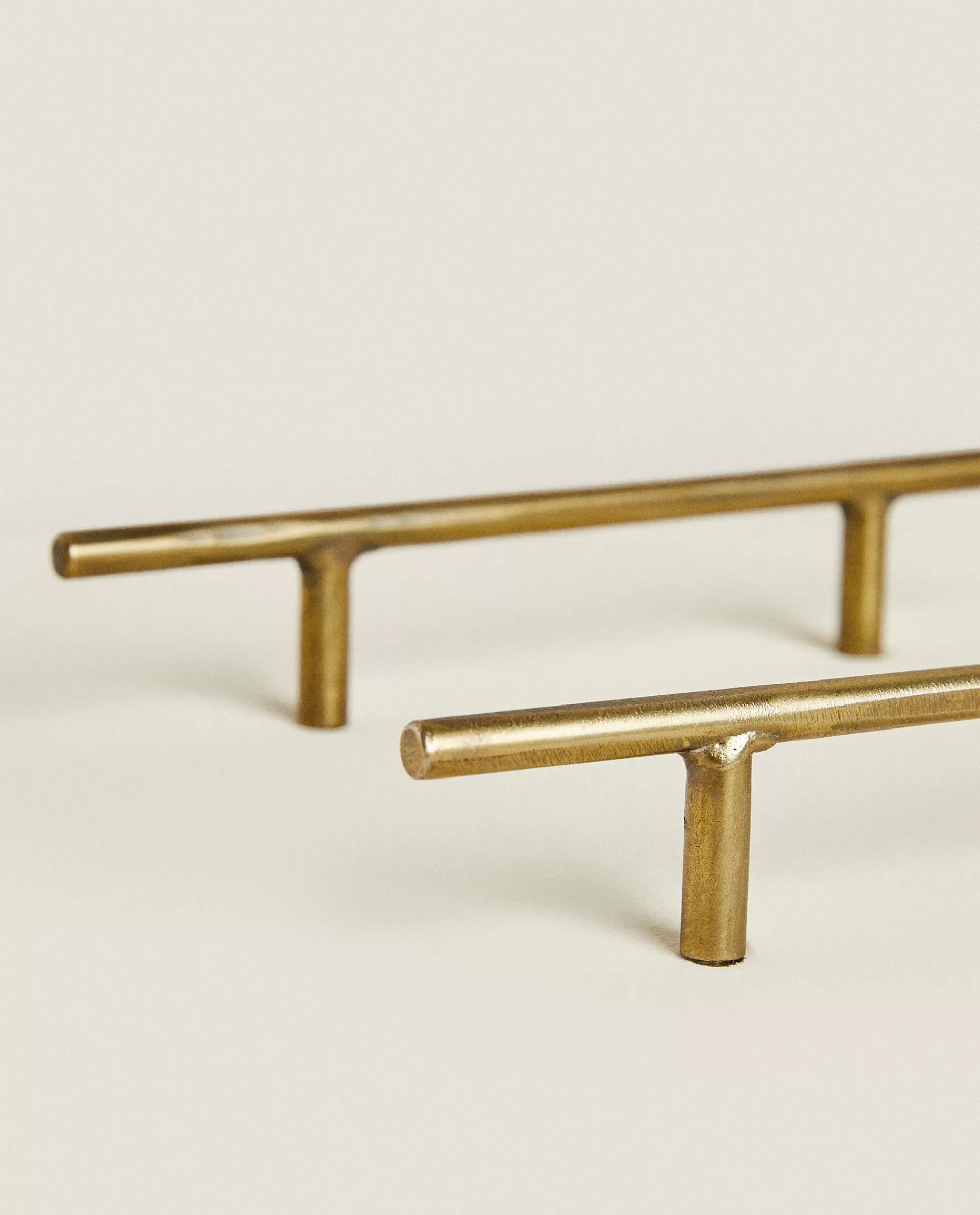 ZARA Home Long Metal Pull Tab (Pack Of 2) Golden Clearance